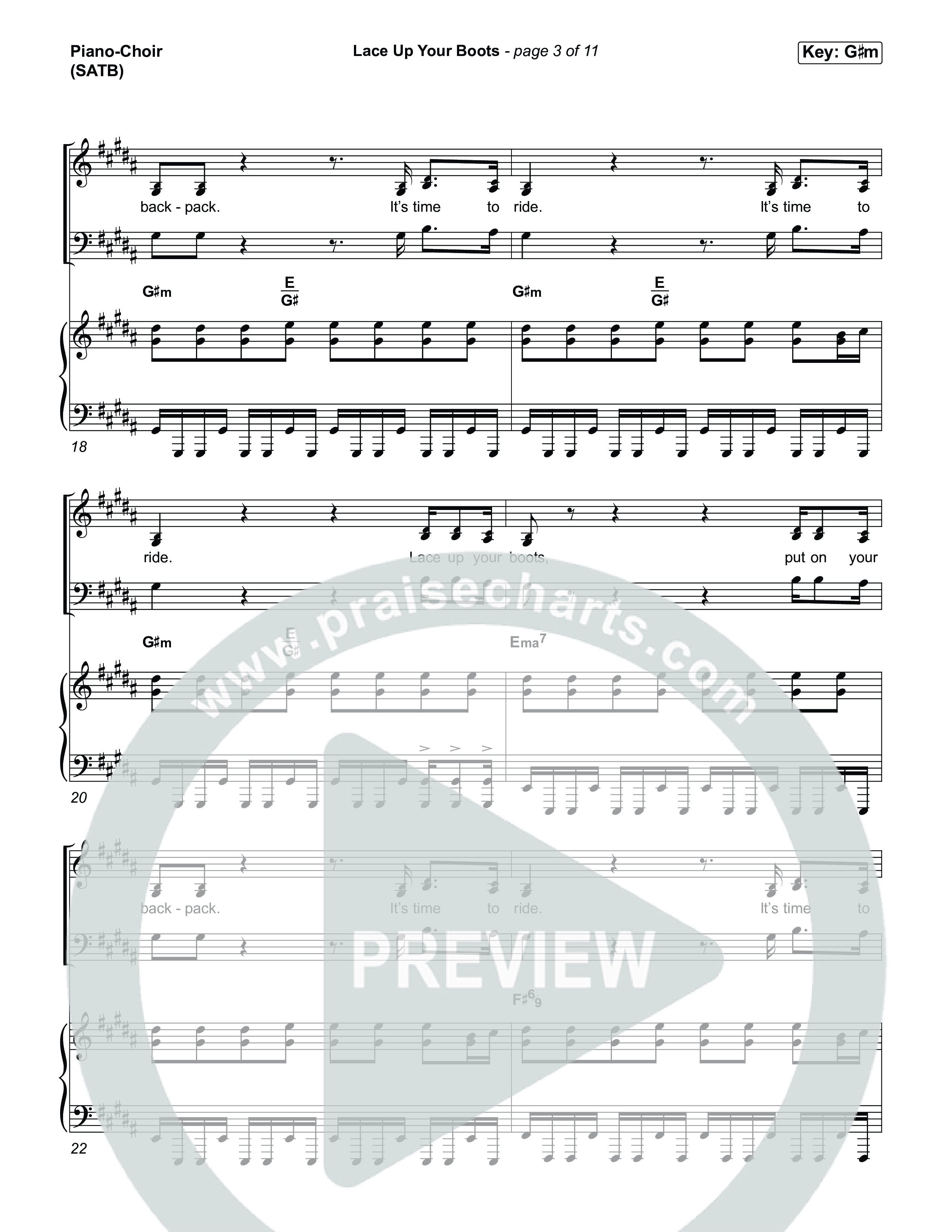 Lace Up Your Boots Piano/Vocal Pack (Circuit Rider Music)