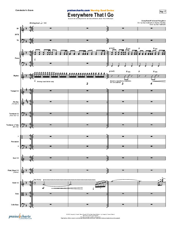 Everywhere That I Go Conductor's Score (Lakewood Church)