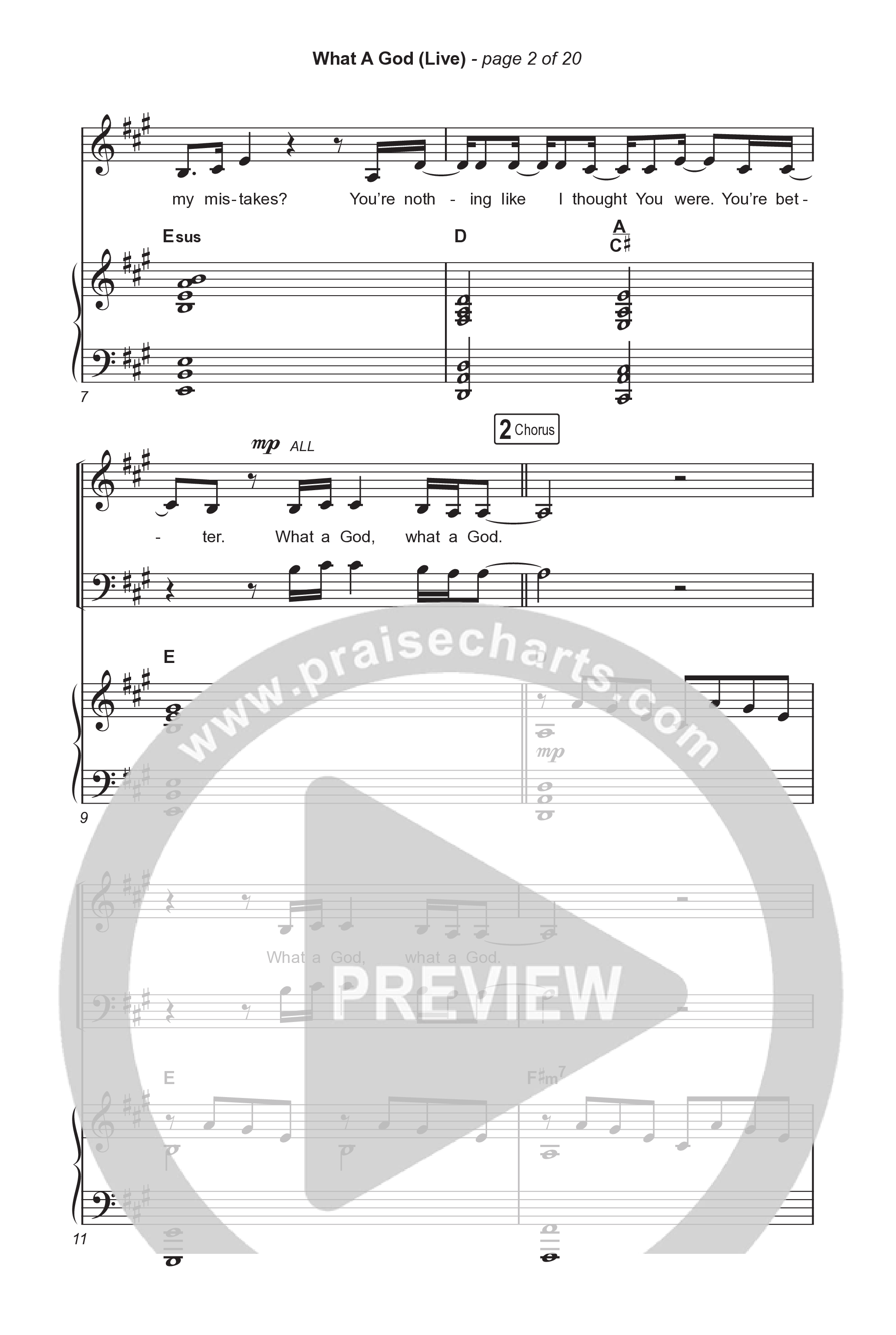 What A God (Choral Anthem SATB) Octavo (SATB & Pno) (SEU Worship / One House / Chelsea Plank / Kenzie Walker / Roosevelt Stewart / Arr. Luke Gambill)