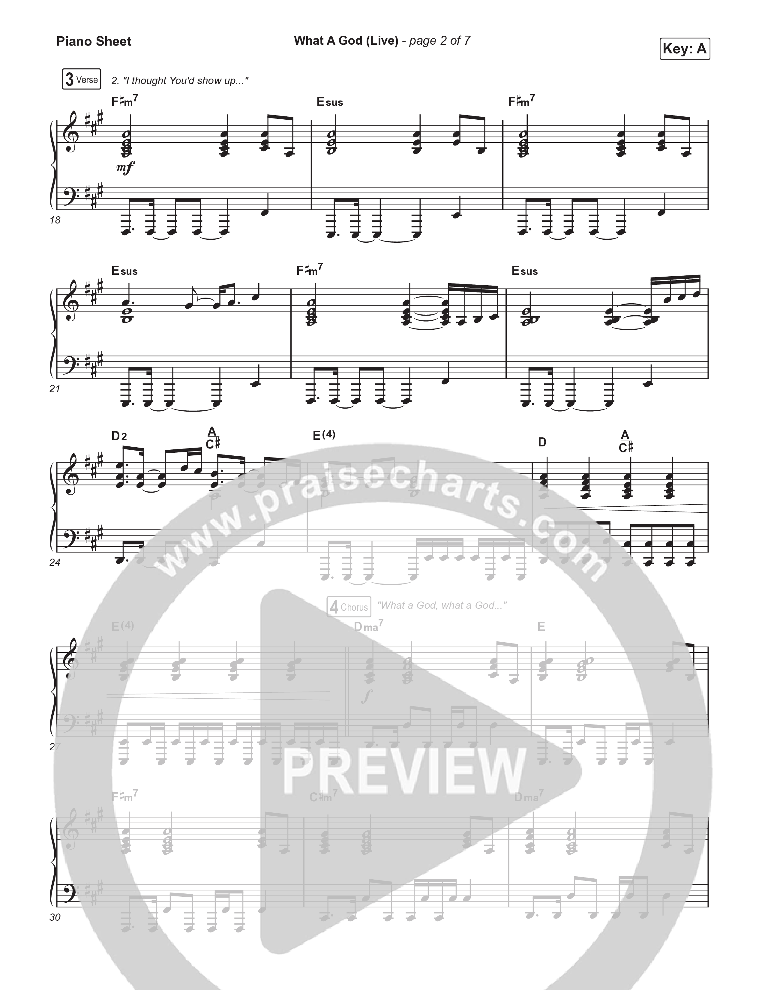 What A God (Choral Anthem SATB) Piano Sheet (SEU Worship / One House / Chelsea Plank / Kenzie Walker / Roosevelt Stewart / Arr. Luke Gambill)