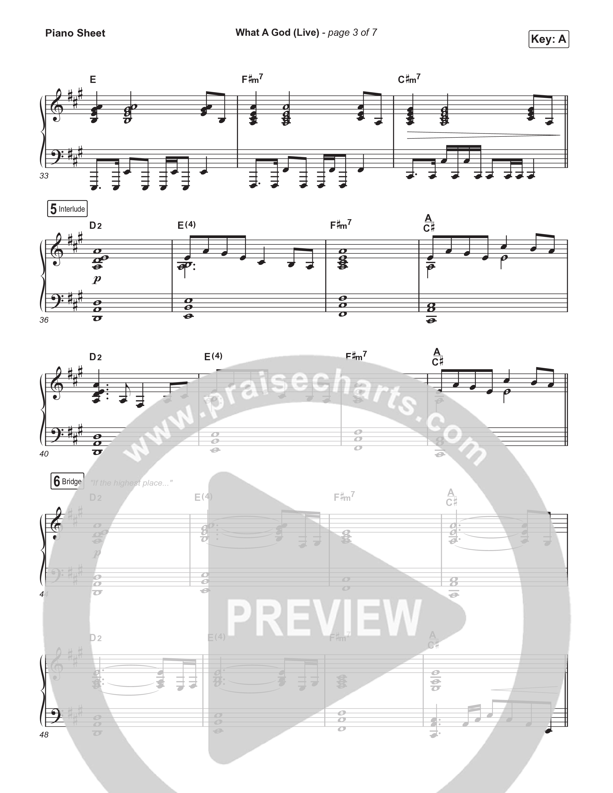 What A God (Choral Anthem SATB) Piano Sheet (SEU Worship / One House / Chelsea Plank / Kenzie Walker / Roosevelt Stewart / Arr. Luke Gambill)
