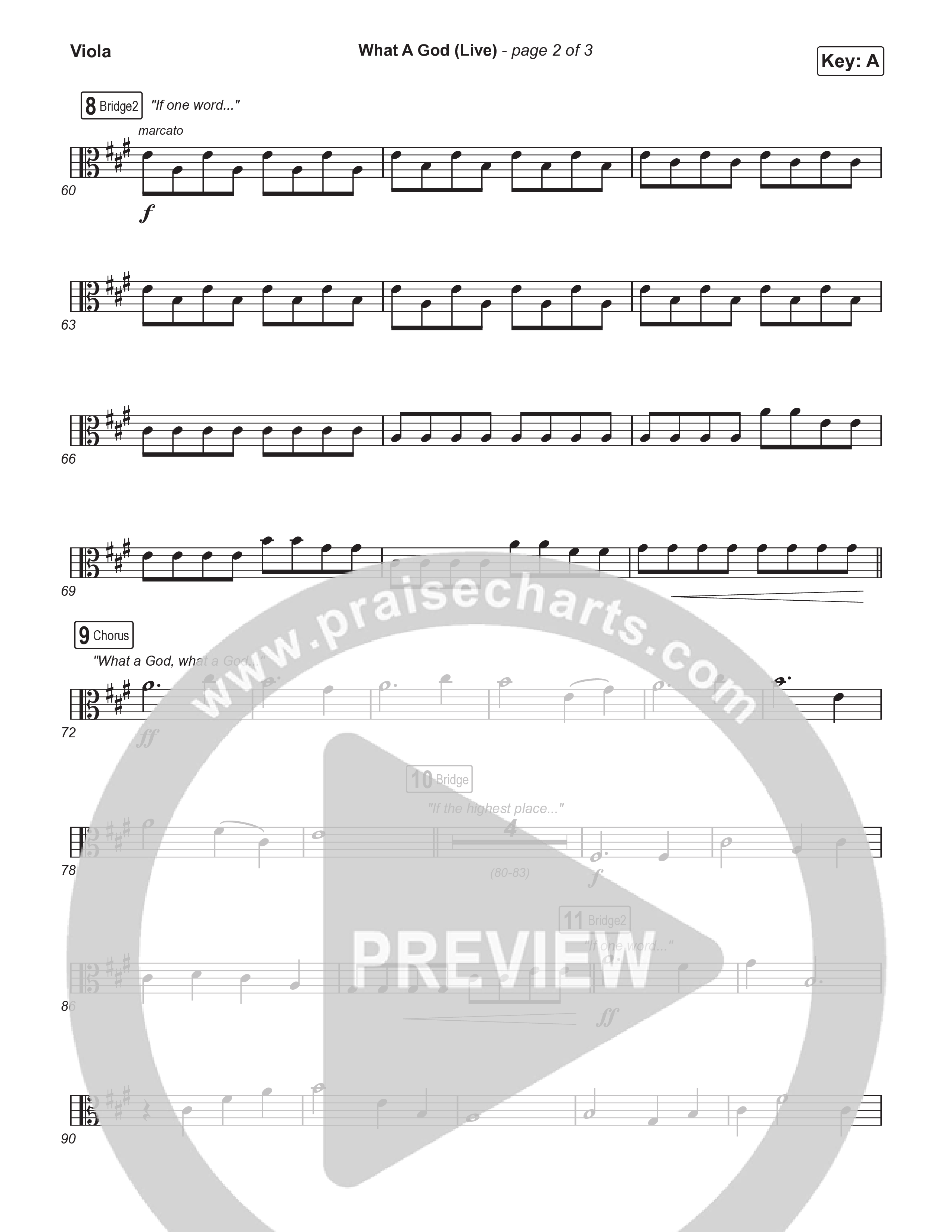 What A God (Choral Anthem SATB) Viola (SEU Worship / One House / Chelsea Plank / Kenzie Walker / Roosevelt Stewart / Arr. Luke Gambill)