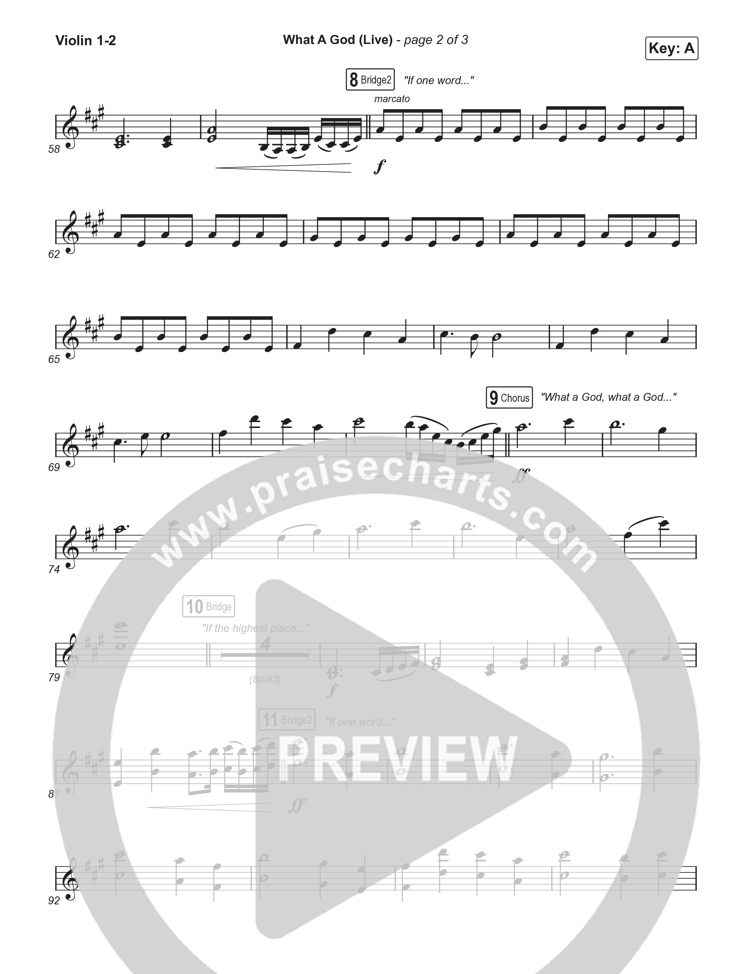 What A God (Choral Anthem SATB) String Pack (SEU Worship / One House / Chelsea Plank / Kenzie Walker / Roosevelt Stewart / Arr. Luke Gambill)