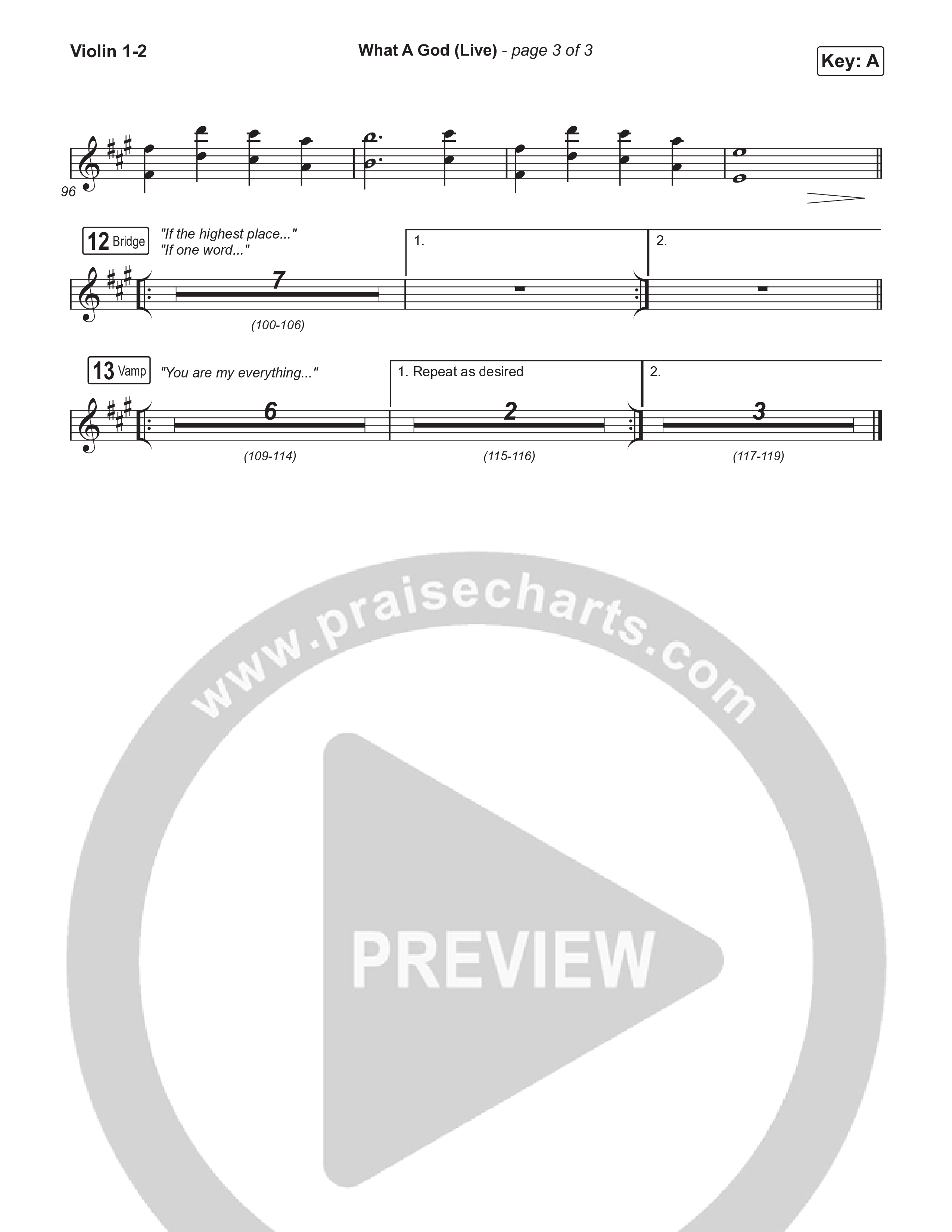 What A God (Choral Anthem SATB) String Pack (SEU Worship / One House / Chelsea Plank / Kenzie Walker / Roosevelt Stewart / Arr. Luke Gambill)