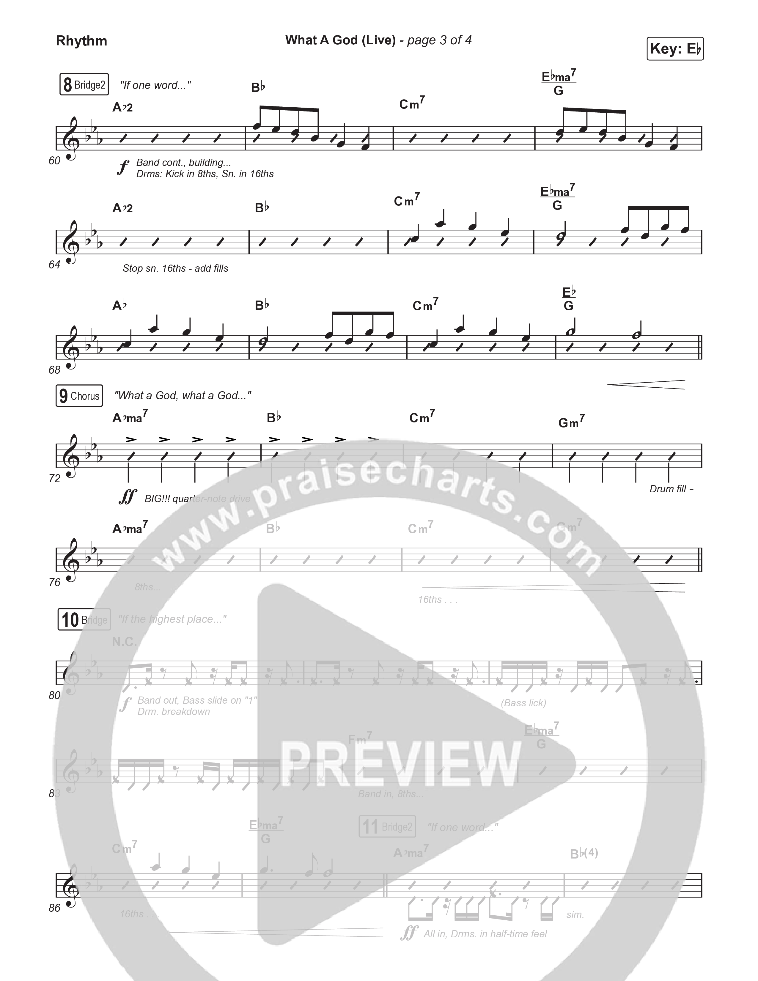 What A God (Sing It Now) Rhythm Pack (SEU Worship / One House / Chelsea Plank / Kenzie Walker / Roosevelt Stewart / Arr. Luke Gambill)
