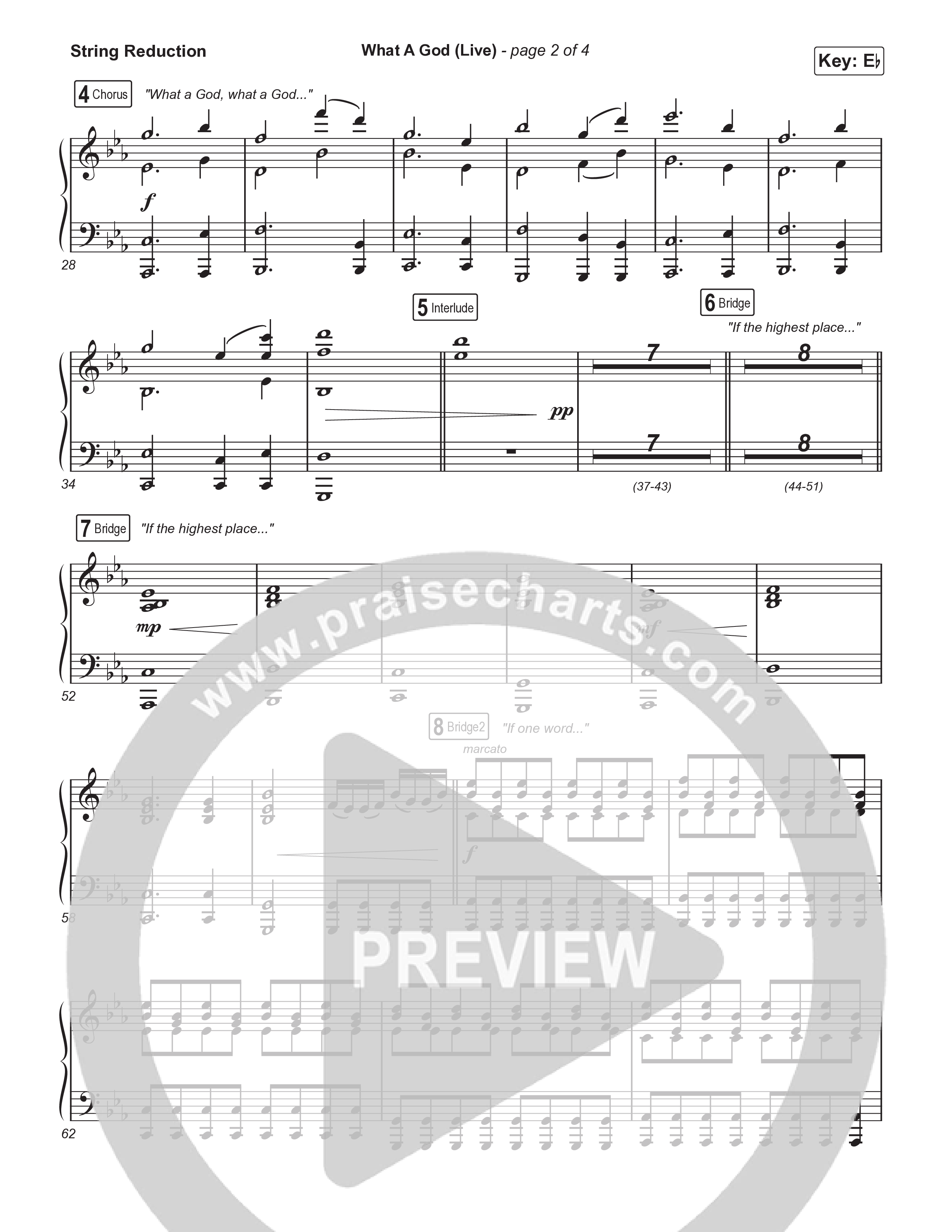 What A God (Sing It Now) String Reduction (SEU Worship / One House / Chelsea Plank / Kenzie Walker / Roosevelt Stewart / Arr. Luke Gambill)
