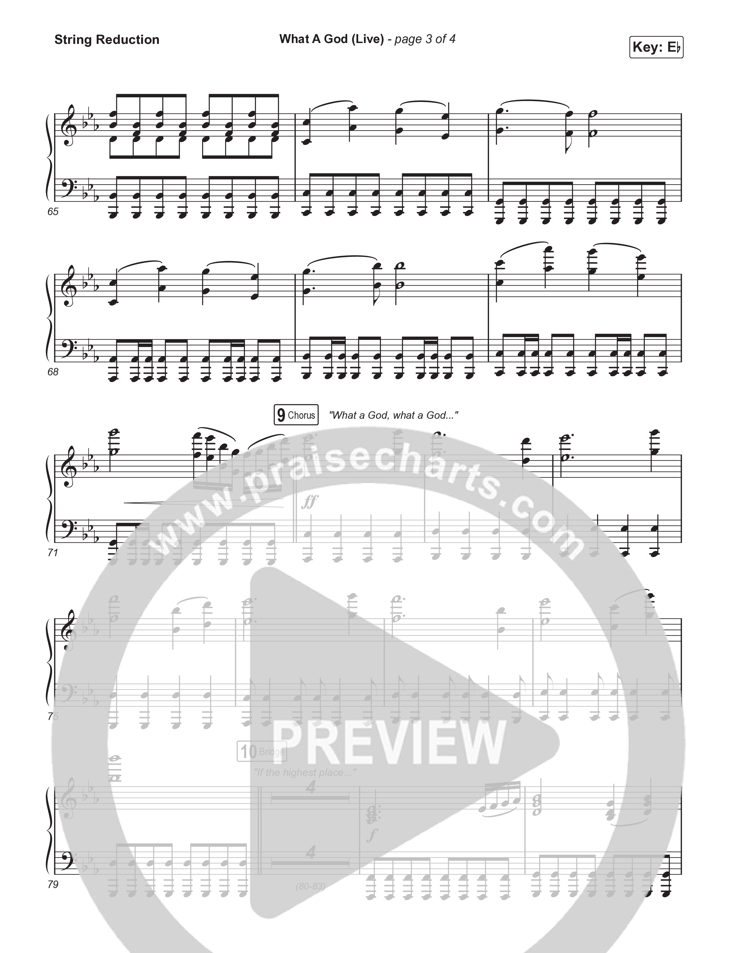 What A God (Worship Choir/SAB) String Reduction (SEU Worship / One House / Chelsea Plank / Kenzie Walker / Roosevelt Stewart / Arr. Luke Gambill)