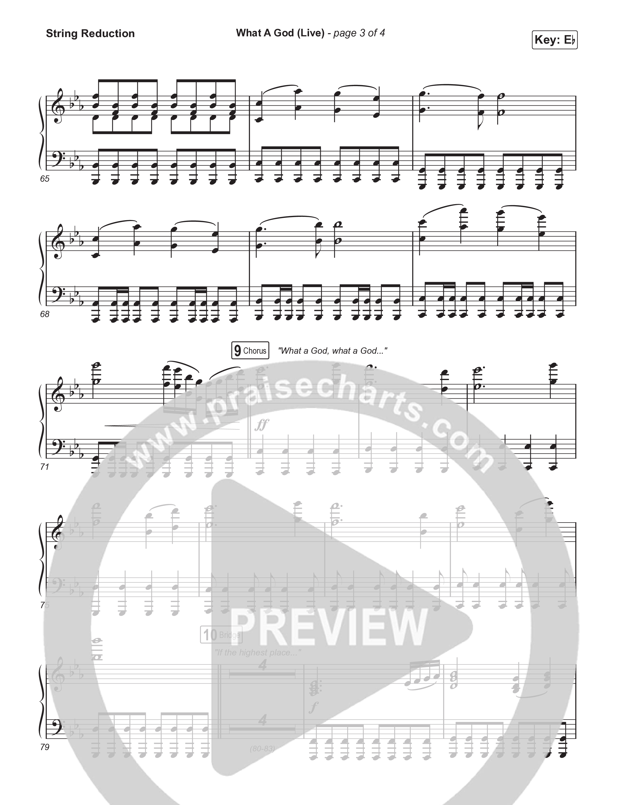 What A God (Unison/2-Part) String Reduction (SEU Worship / One House / Chelsea Plank / Kenzie Walker / Roosevelt Stewart / Arr. Luke Gambill)