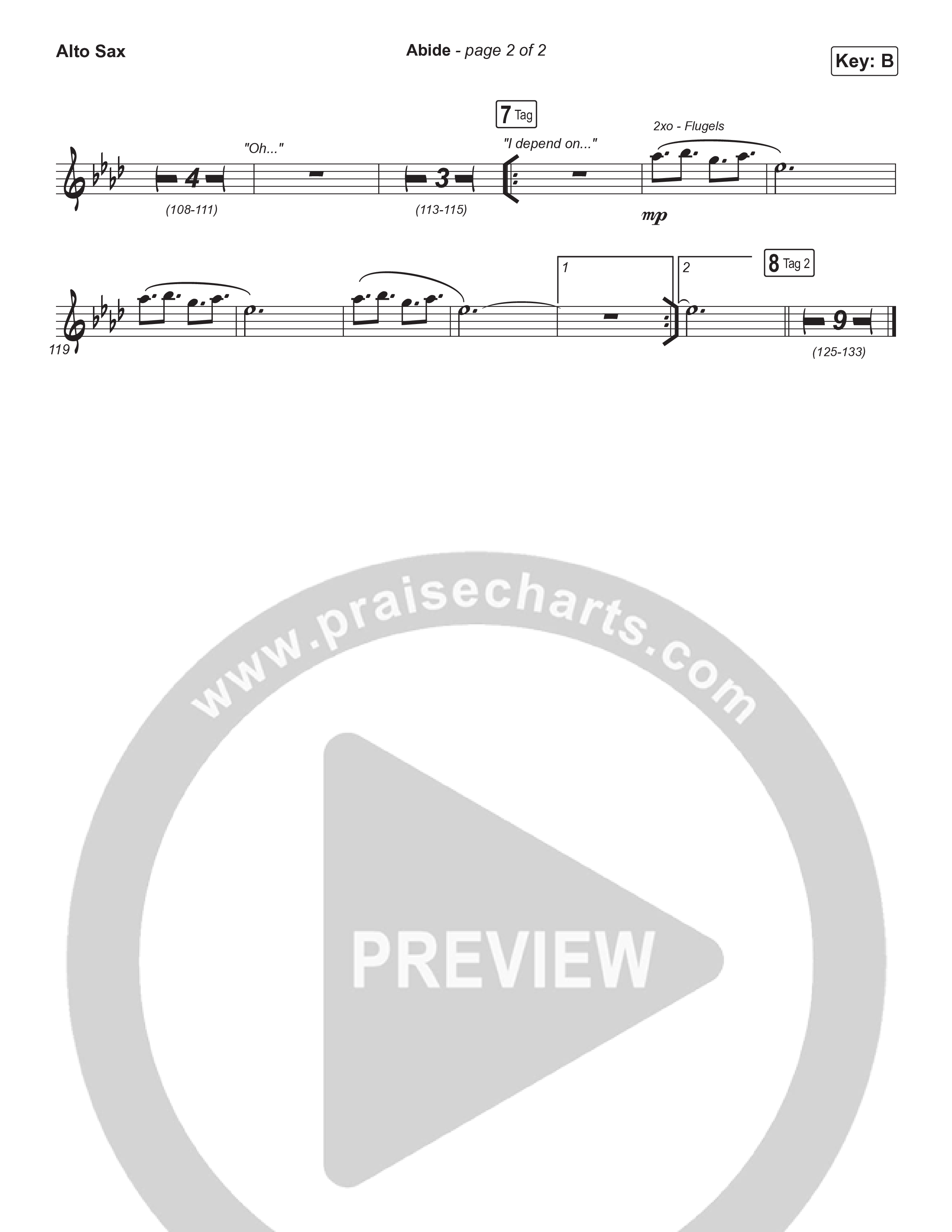 Abide (Choral Anthem SATB) Sax Pack (The Worship Initiative / Shane & Shane / Arr. Luke Gambill)