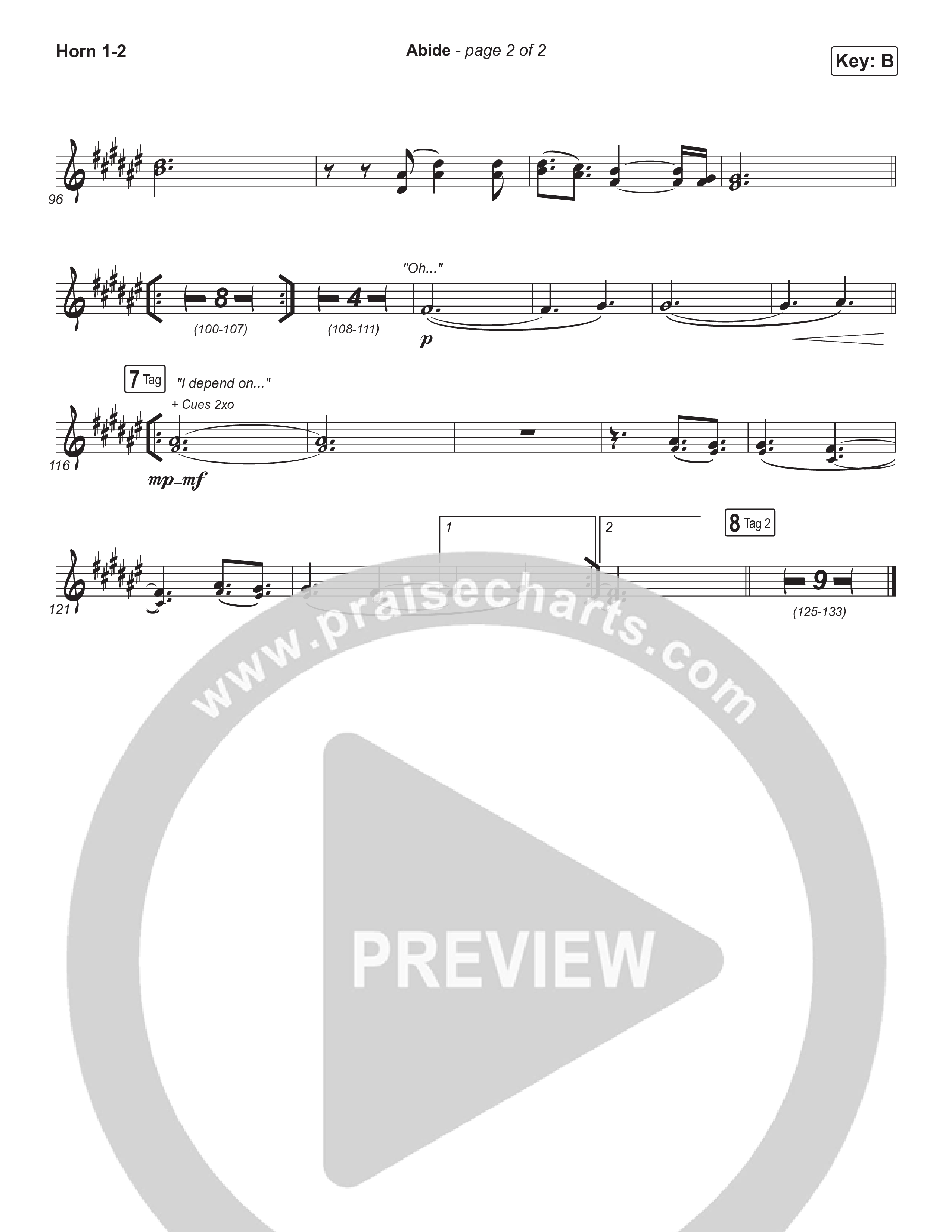 Abide (Choral Anthem SATB) Brass Pack (The Worship Initiative / Shane & Shane / Arr. Luke Gambill)