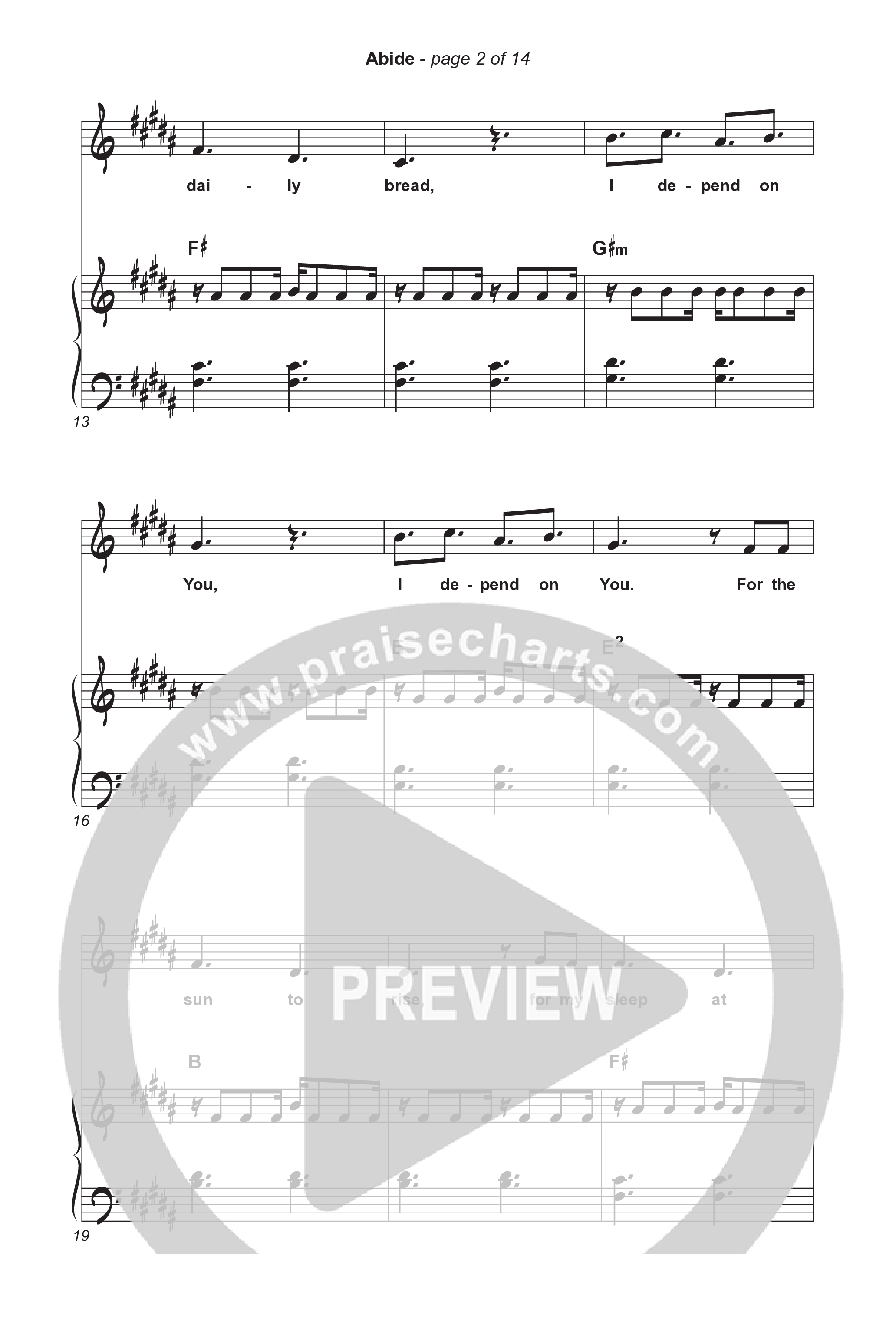 Abide (Choral Anthem SATB) Octavo (SATB & Pno) (The Worship Initiative / Shane & Shane / Arr. Luke Gambill)