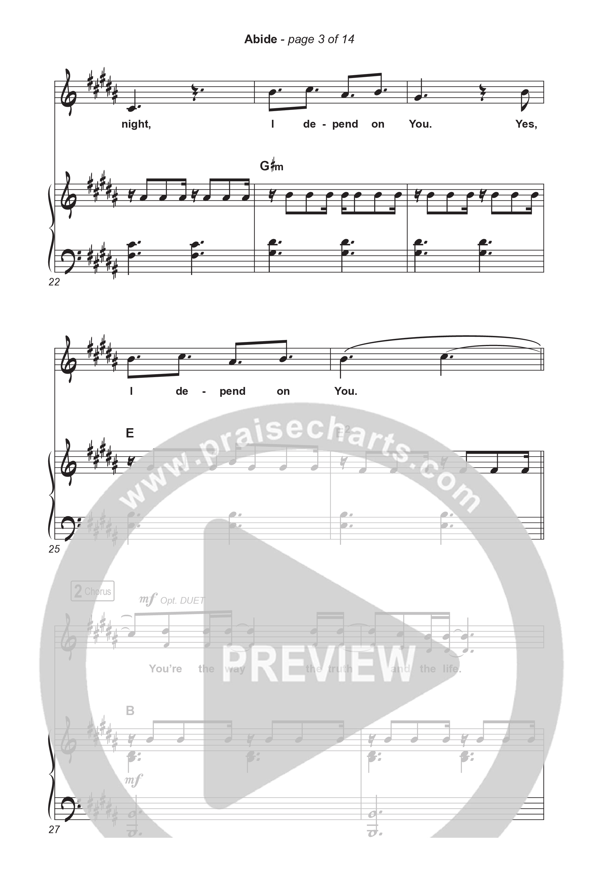Abide (Choral Anthem SATB) Octavo (SATB & Pno) (The Worship Initiative / Shane & Shane / Arr. Luke Gambill)