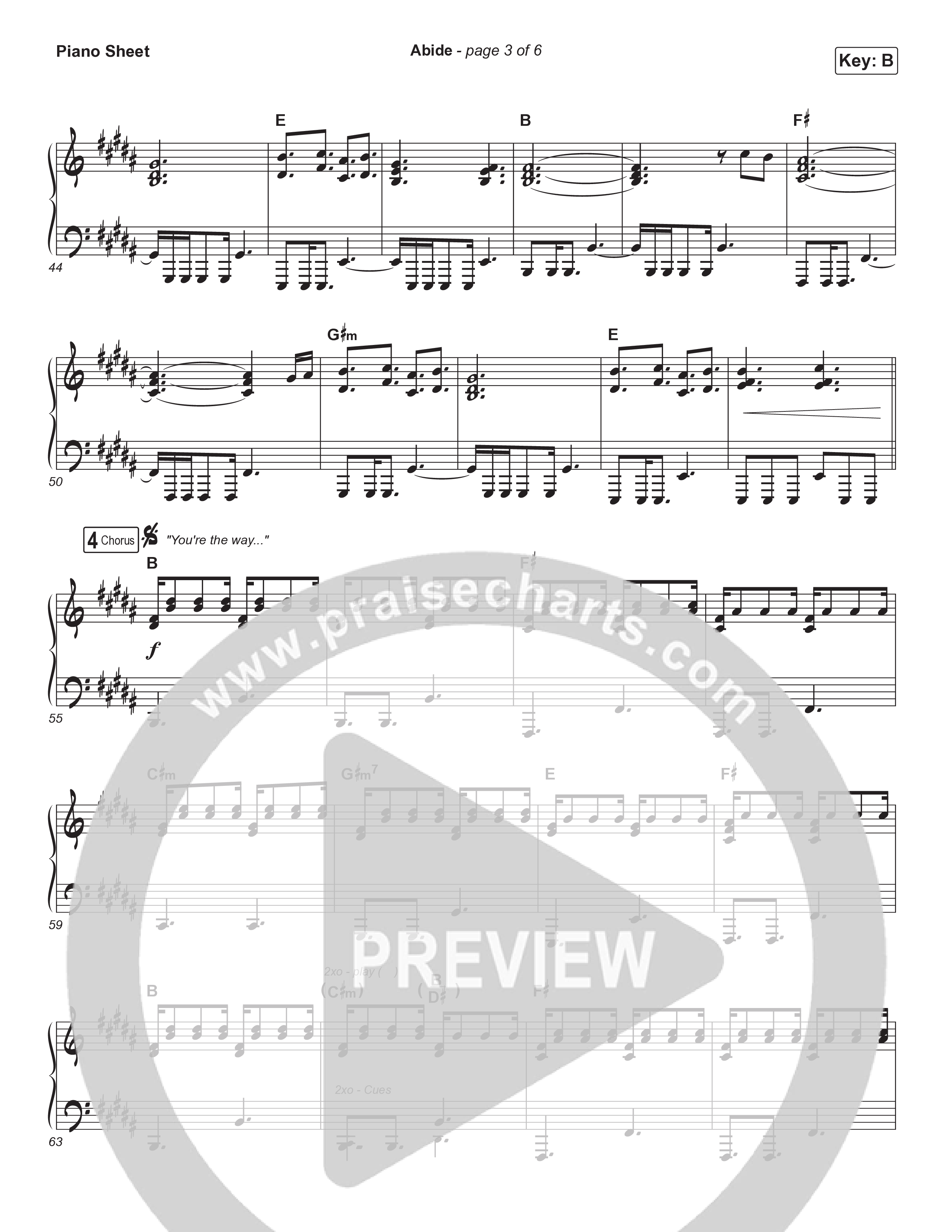 Abide (Choral Anthem SATB) Piano Sheet (The Worship Initiative / Shane & Shane / Arr. Luke Gambill)