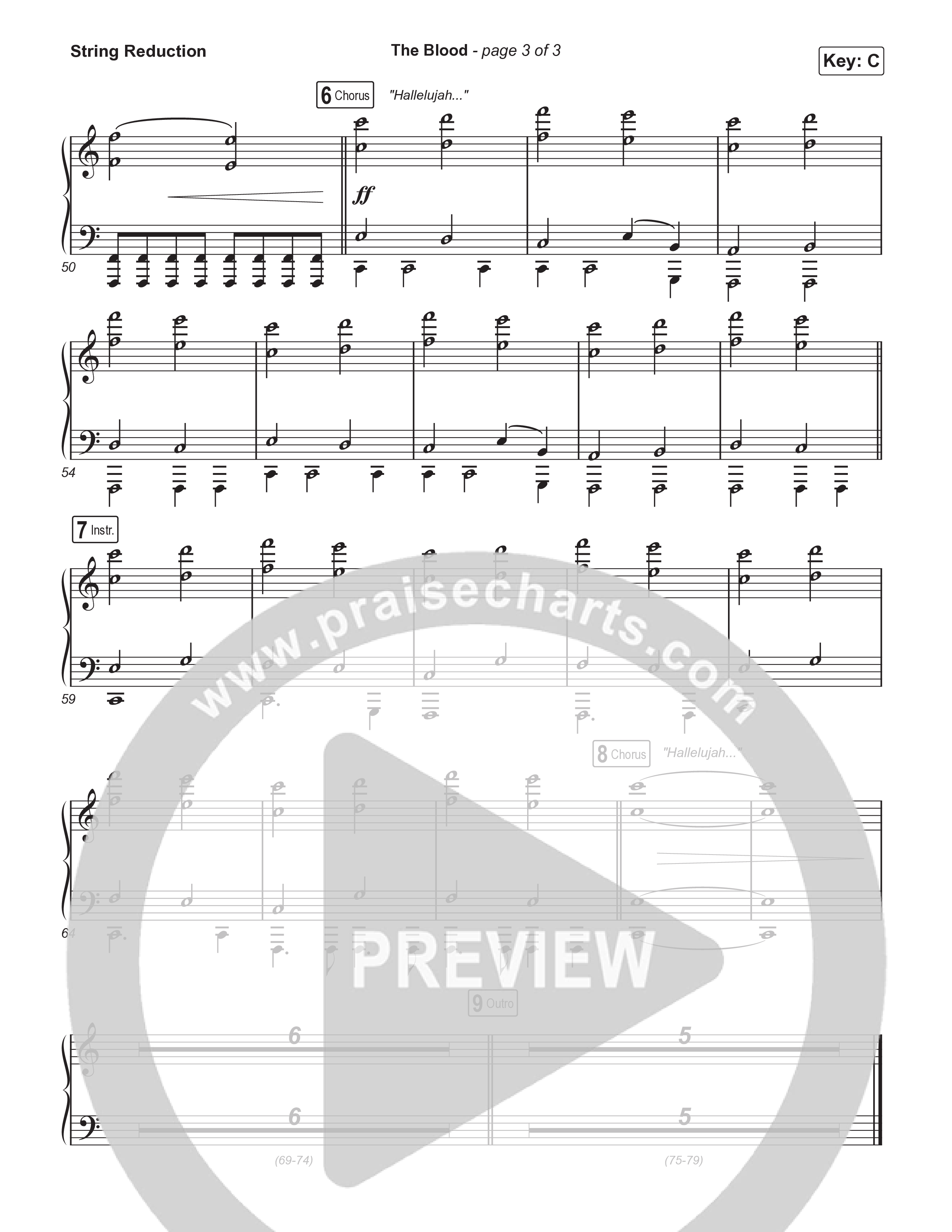 The Blood (Sing It Now) String Reduction (Bethel Music / David Funk / Arr. Luke Gambill)