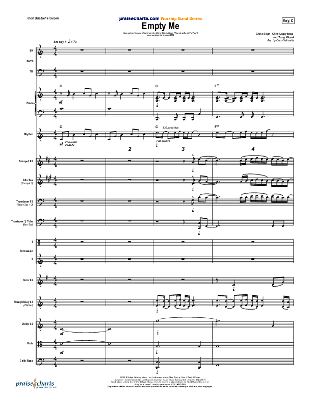 Empty Me Conductor's Score (Chris Sligh)