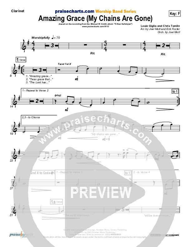 Amazing Grace (My Chains Are Gone) Wind Pack (Michael W. Smith)