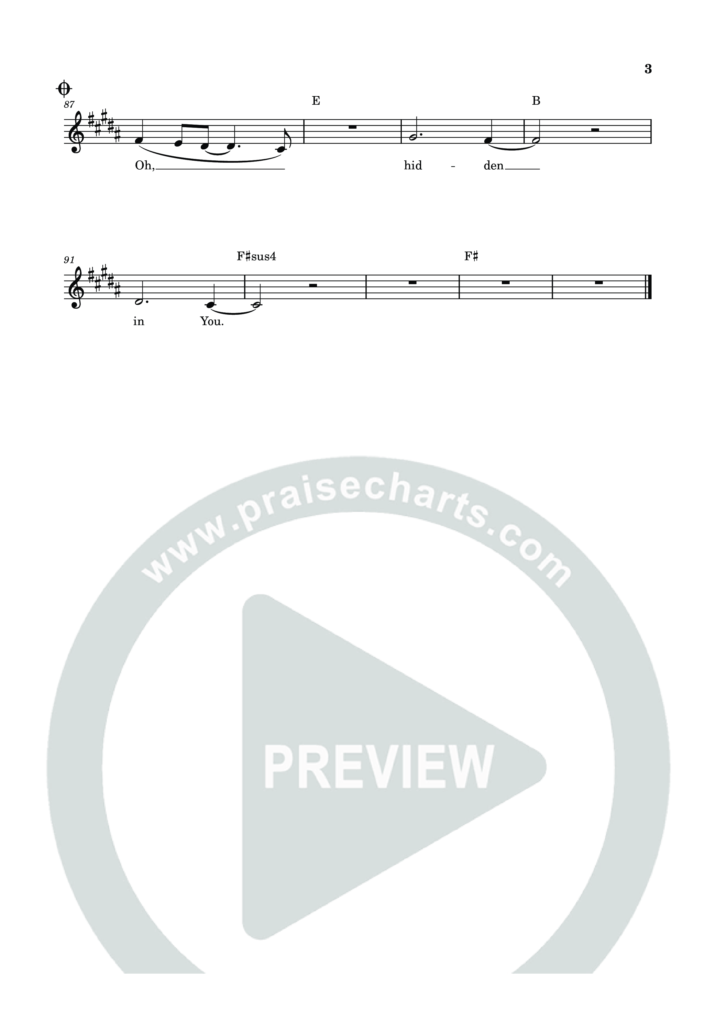 Hidden Lead Sheet Melody (Echo Harbor Worship / Sarah Kroger)