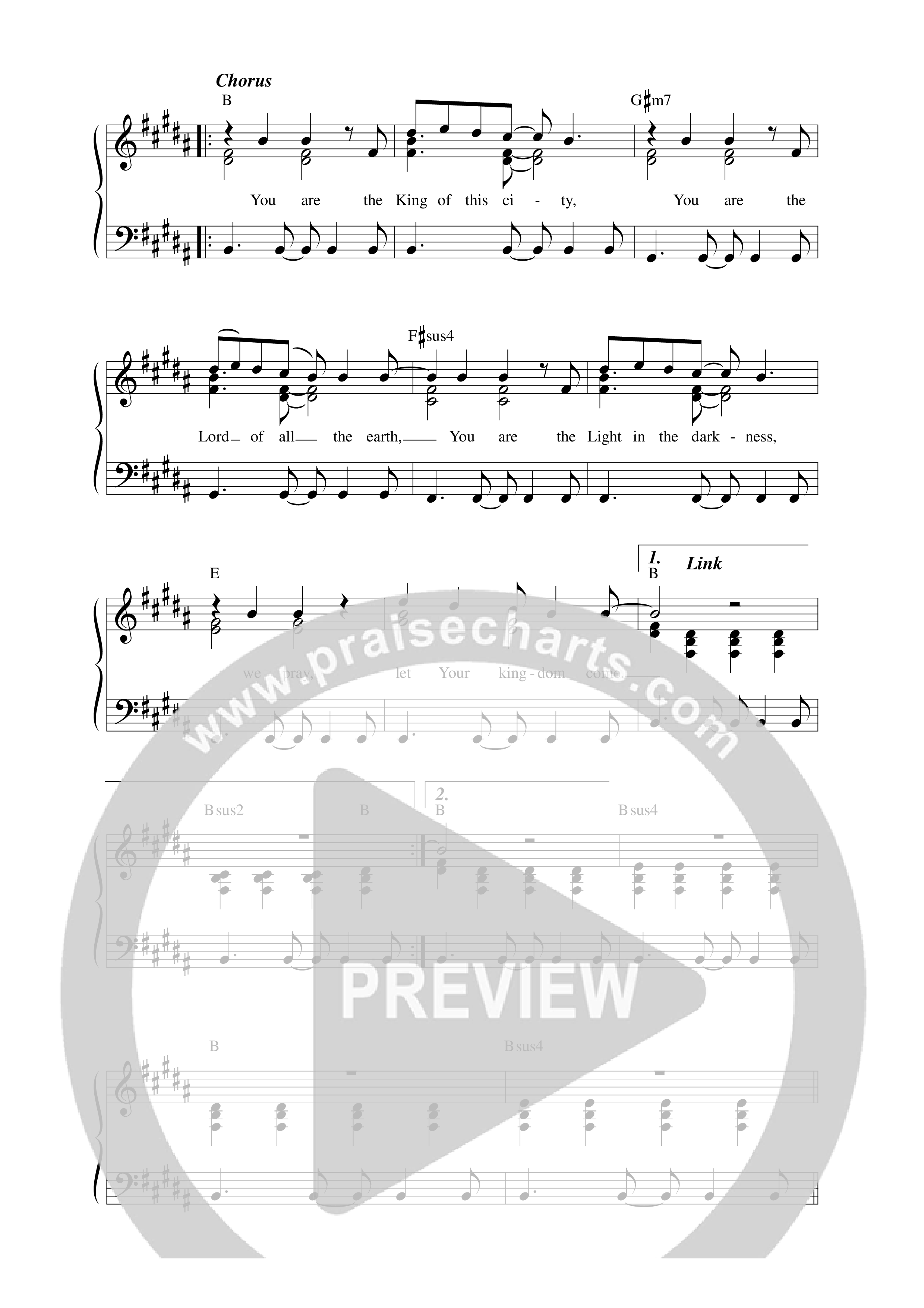 The King Lead Sheet Melody (REVERE / Isaiah 6tyOne / Kua Worship)