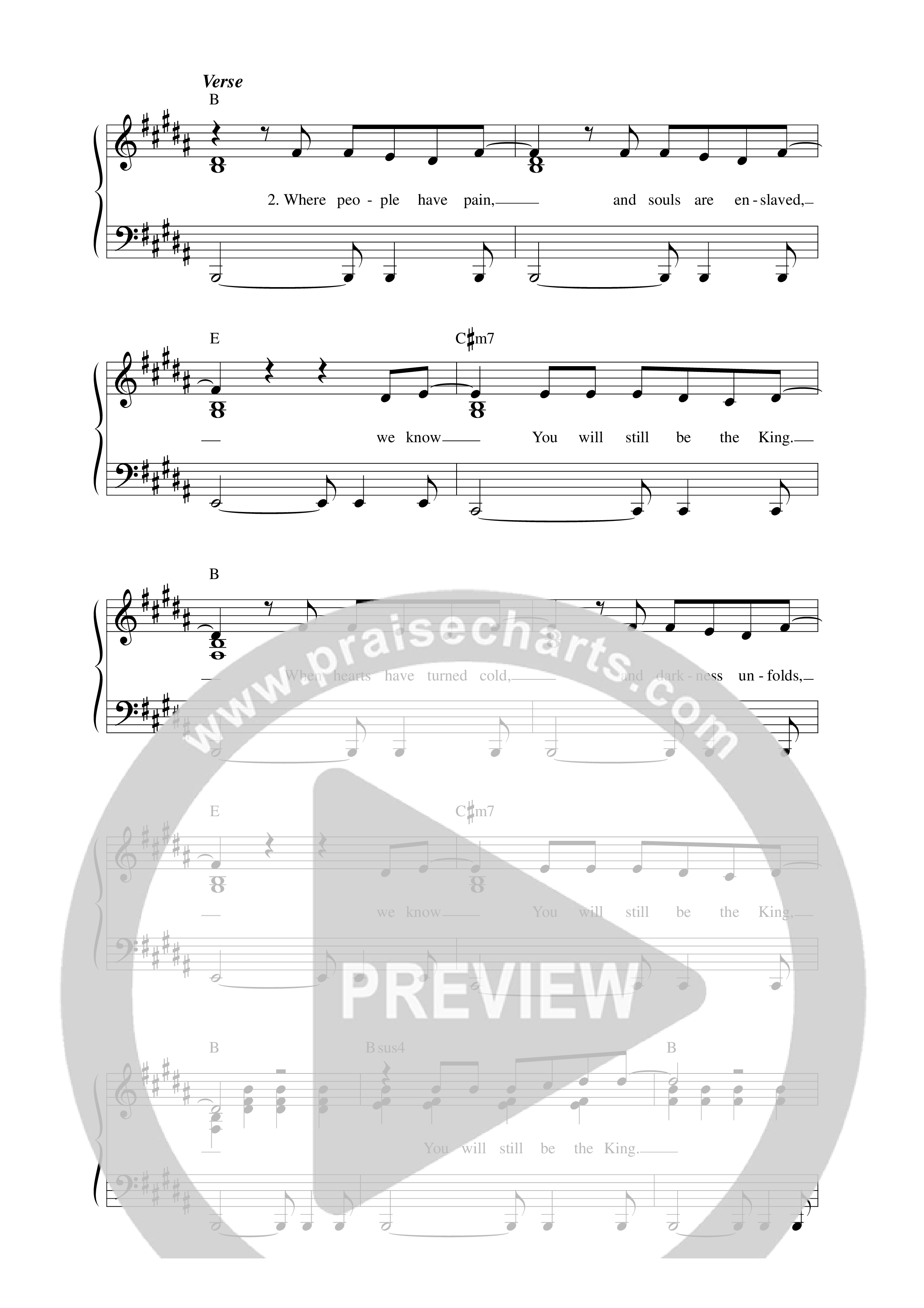The King Lead Sheet Melody (REVERE / Isaiah 6tyOne / Kua Worship)