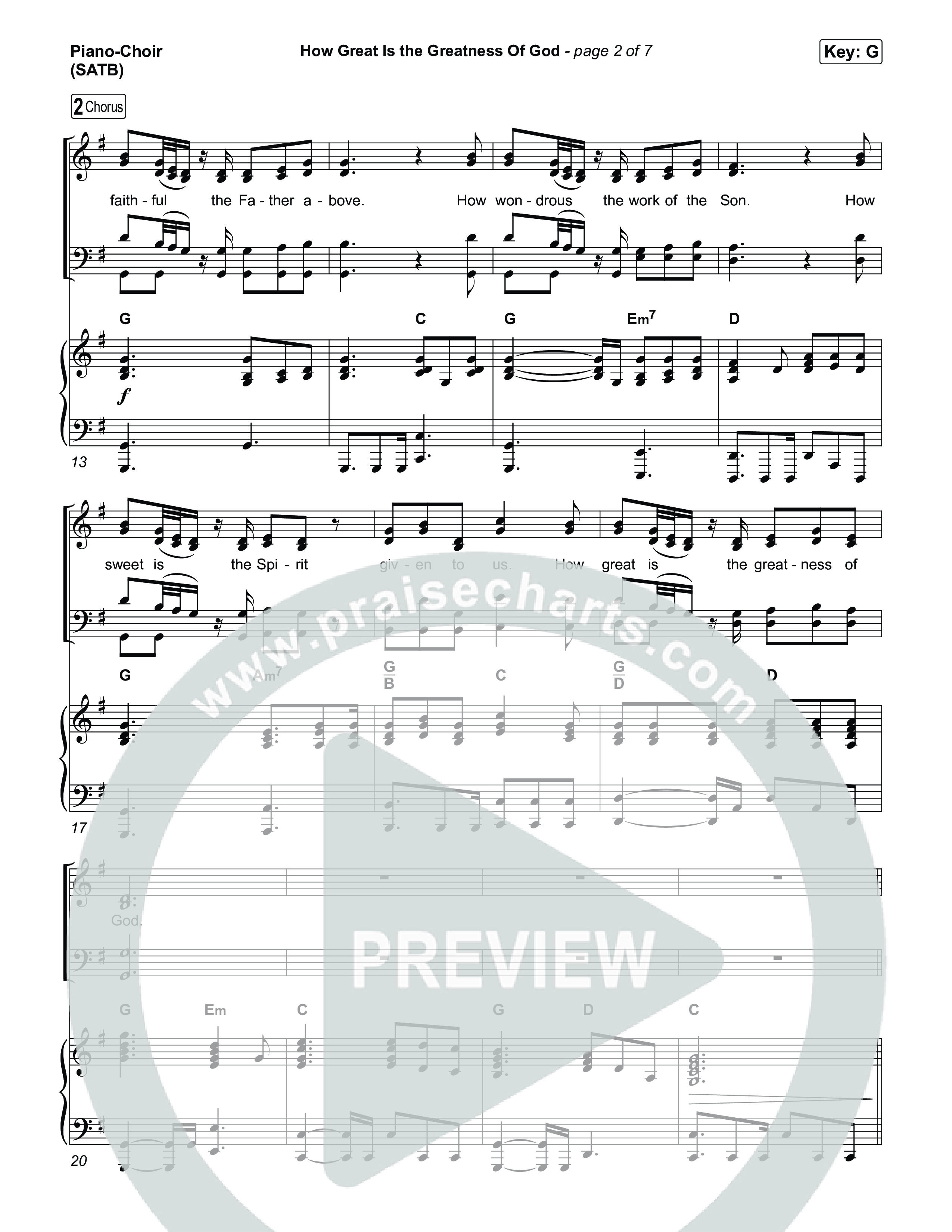How Great Is The Greatness Of God Piano/Vocal Pack (Bryan Fowler / Matt Papa / Cochren & Co)