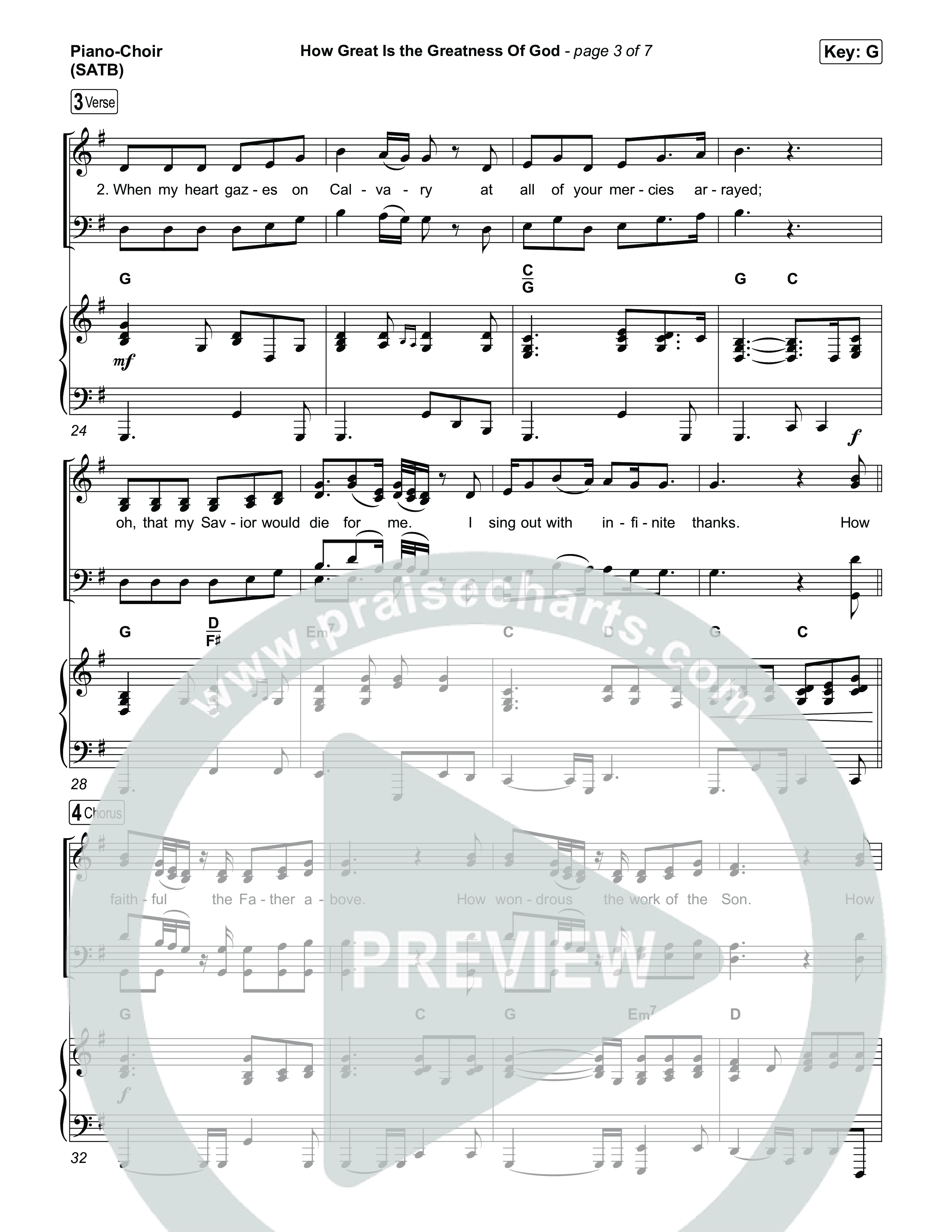 How Great Is The Greatness Of God Piano/Vocal Pack (Bryan Fowler / Matt Papa / Cochren & Co)