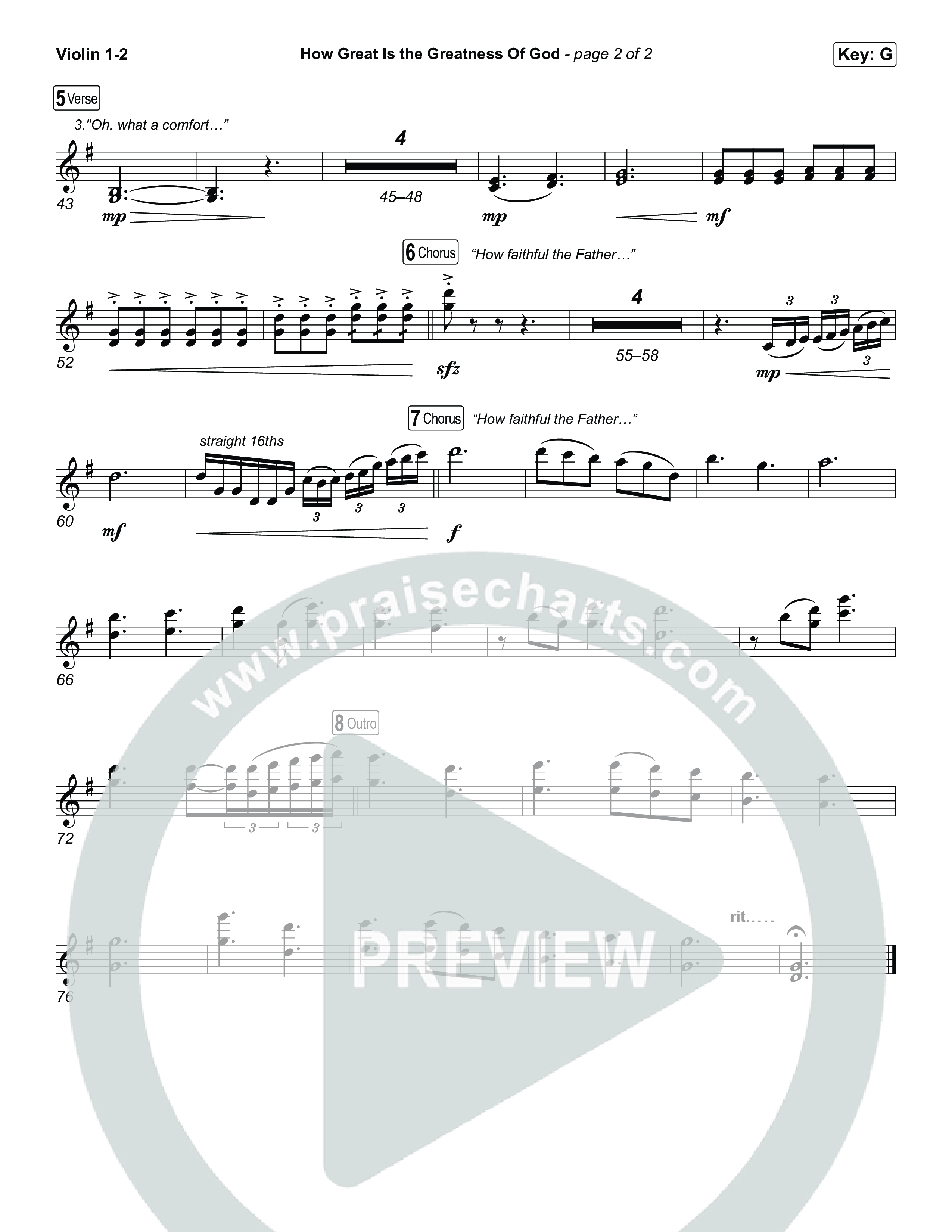 How Great Is The Greatness Of God String Pack (Bryan Fowler / Matt Papa / Cochren & Co)