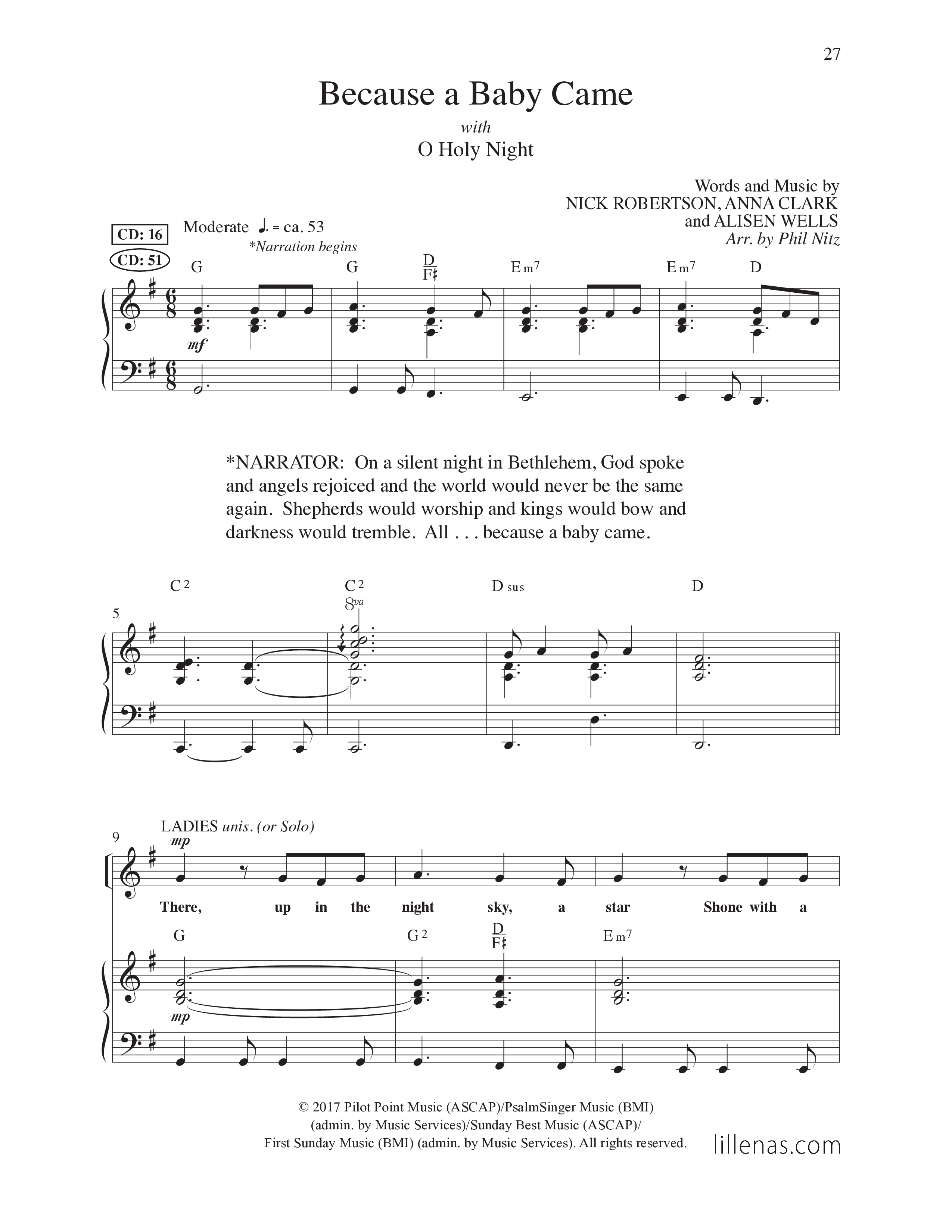 Christ Has Come (5 Song Choral Collection) Song 3 (Piano SATB) (Lillenas Choral / Arr. Marty Parks / Arr. Russell Mauldin / Arr. Cliff Duren / Arr. Phil Nitz)