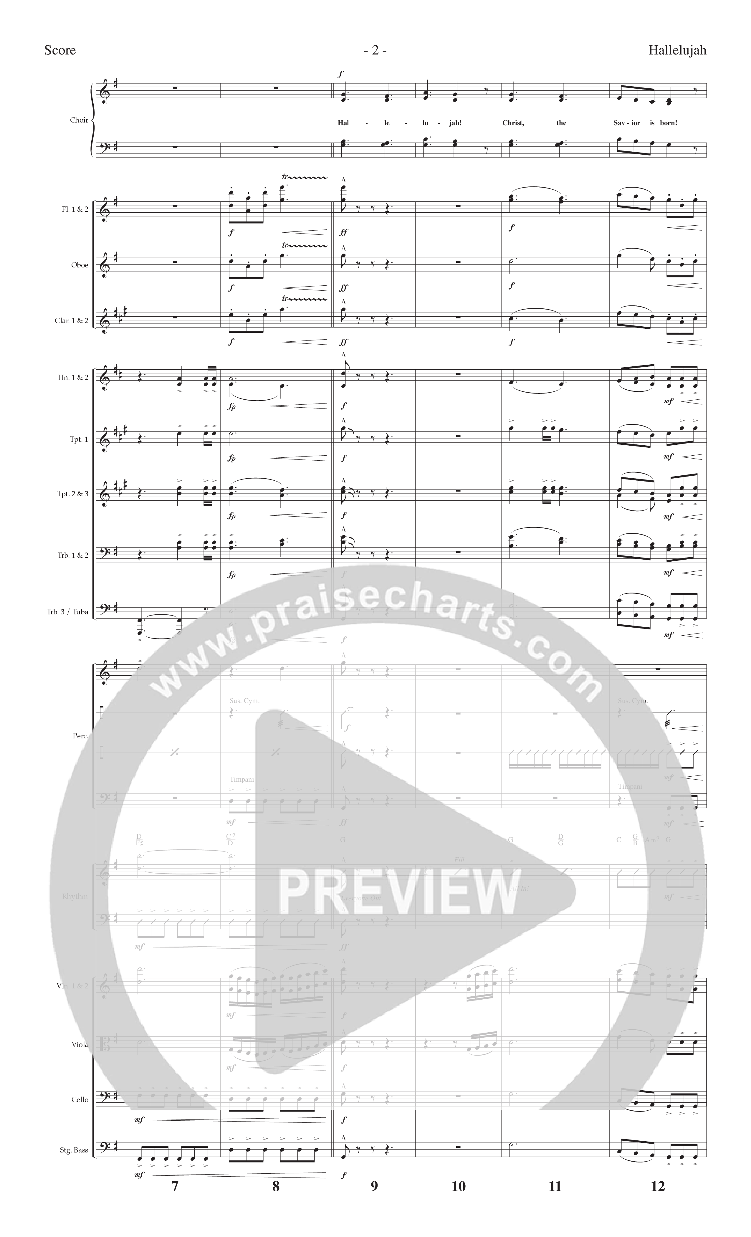 Hallelujah Jesus Is Born (6 Song Choral Collection) Song 1 (Orchestration) (Lillenas Choral / Arr. Nick Robertson)