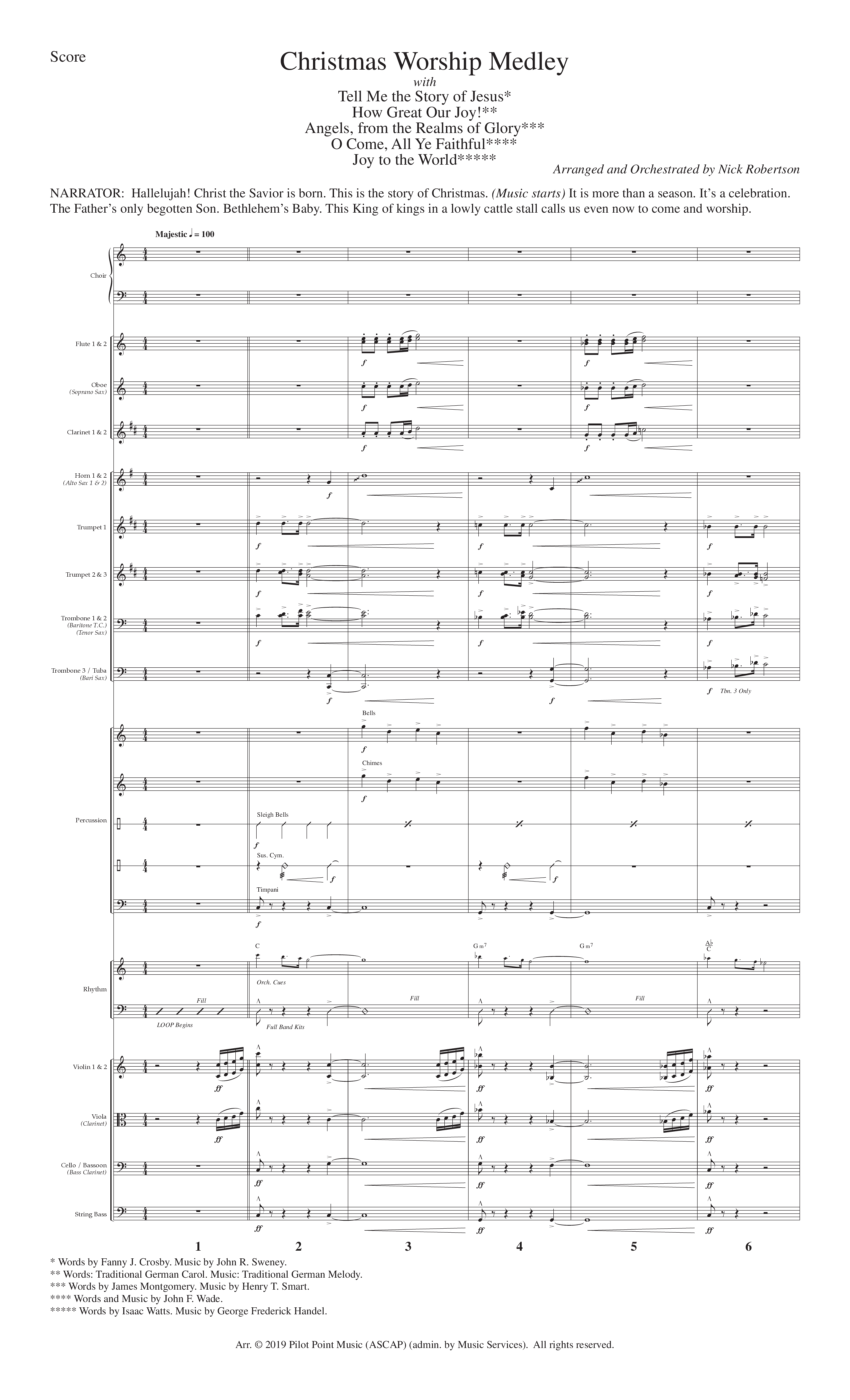 Hallelujah Jesus Is Born (6 Song Choral Collection) Song 2 (Orchestration) (Lillenas Choral / Arr. Nick Robertson)