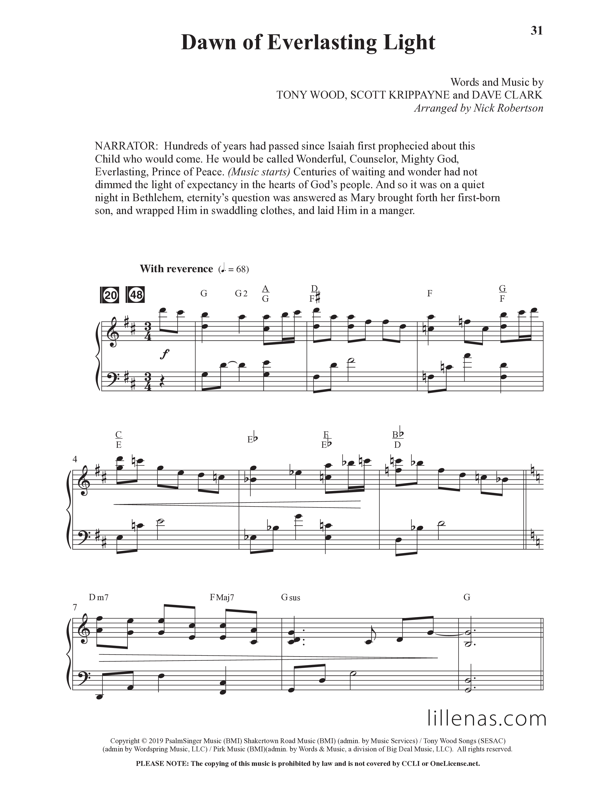 Hallelujah Jesus Is Born (6 Song Choral Collection) Song 3 (Piano SATB) (Lillenas Choral / Arr. Nick Robertson)