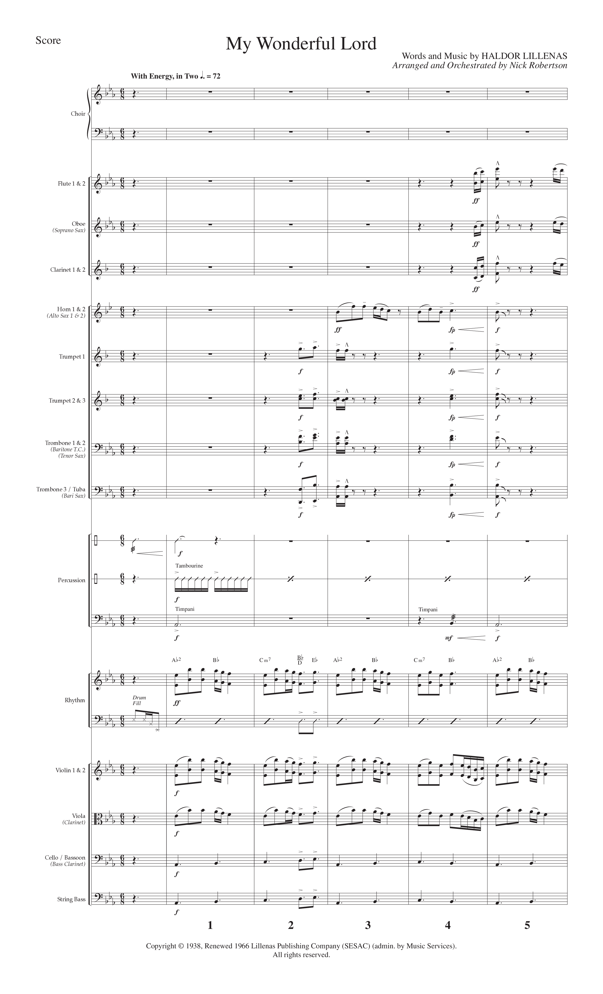 Hallelujah Jesus Is Born (6 Song Choral Collection) Song 5 (Orchestration) (Lillenas Choral / Arr. Nick Robertson)