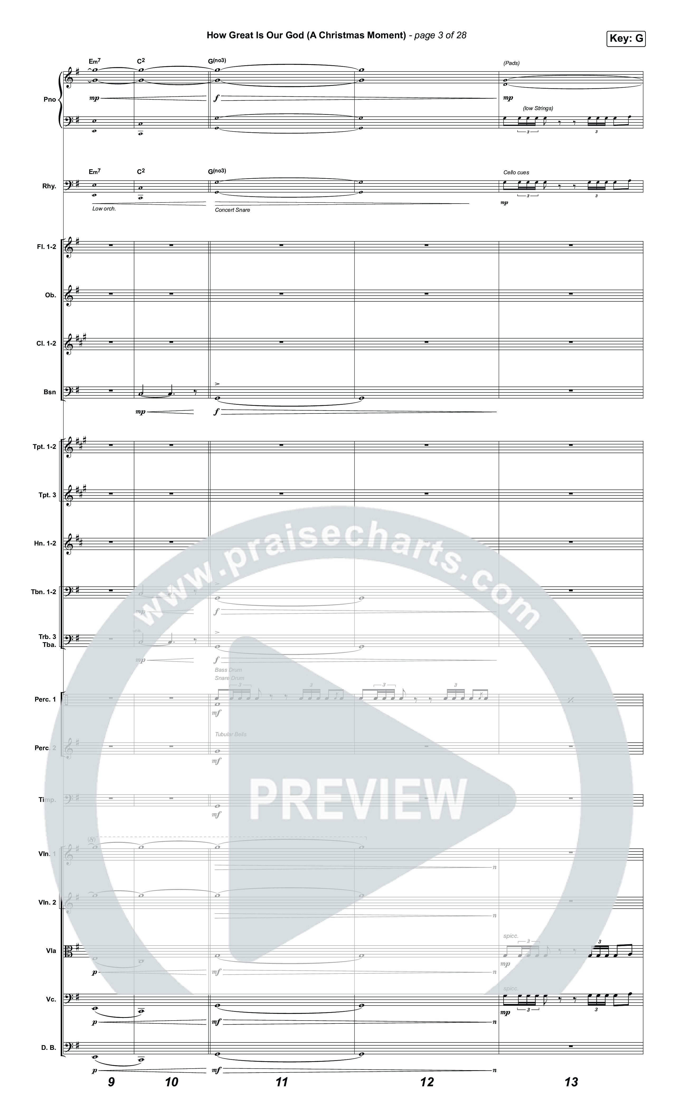 How Great Is Our God (A Christmas Moment) (Choral/SATB) Conductor's Score (Travis Cottrell / Arr. Mason Brown)