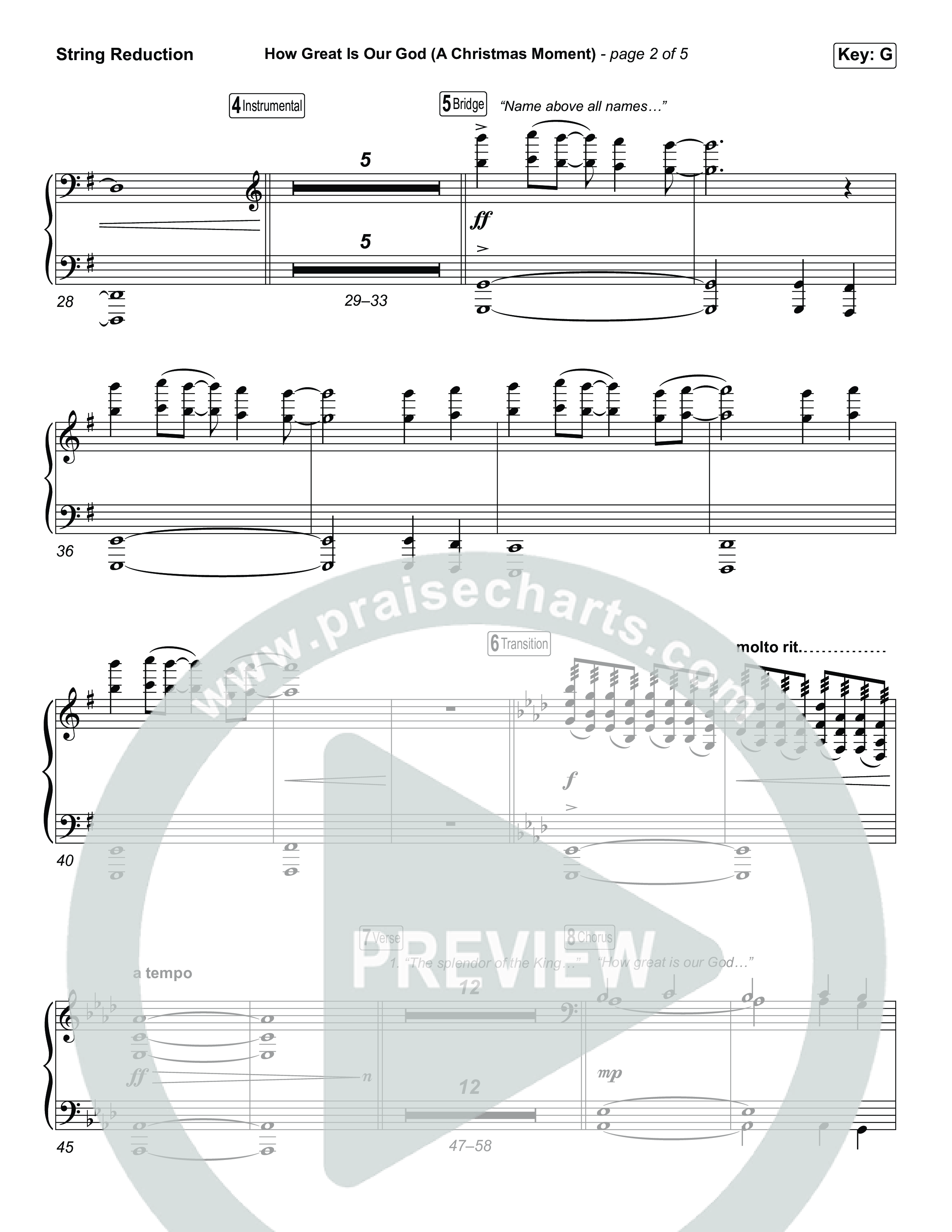 How Great Is Our God (A Christmas Moment) (Choral/SATB) String Reduction (Travis Cottrell / Arr. Mason Brown)