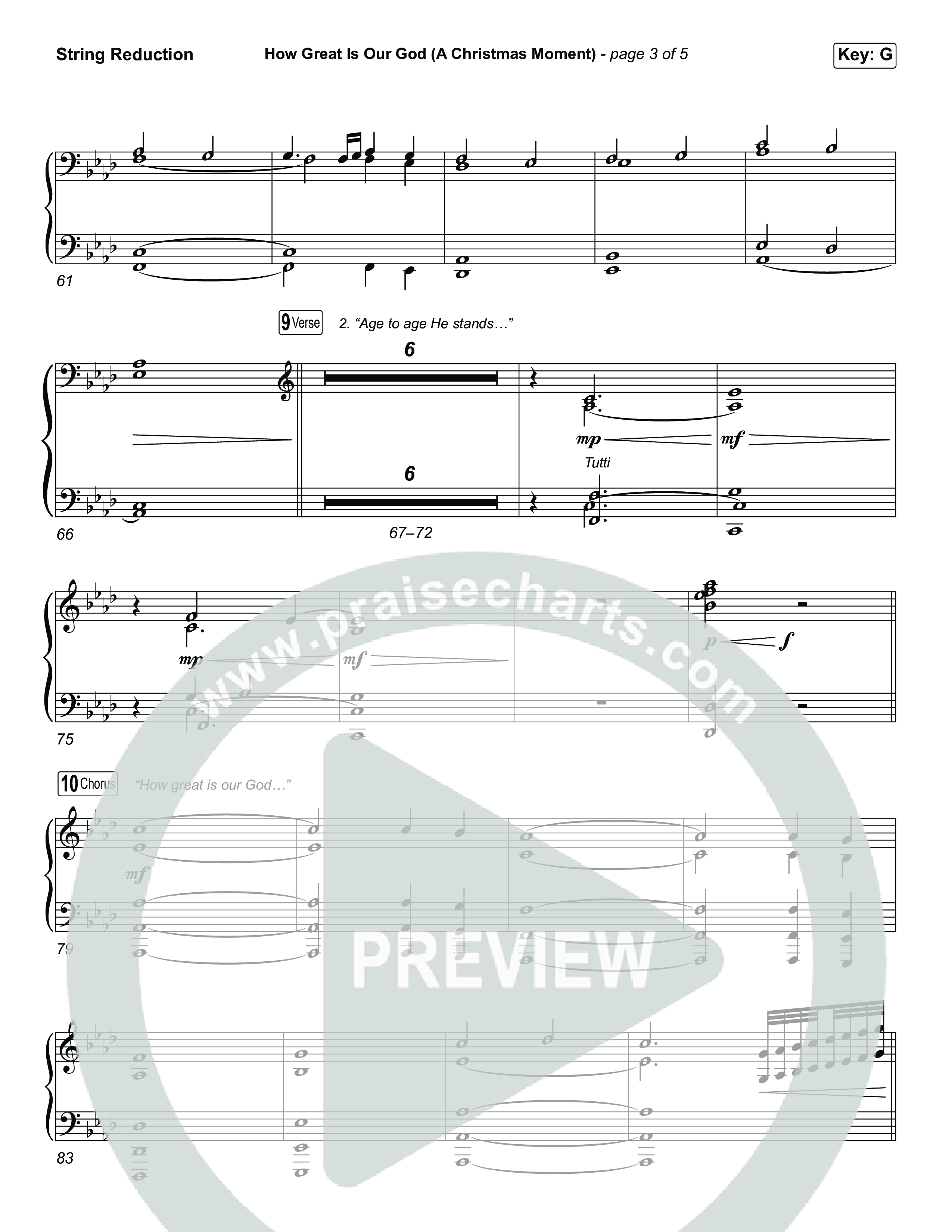 How Great Is Our God (A Christmas Moment) (Choral/SATB) String Reduction (Travis Cottrell / Arr. Mason Brown)