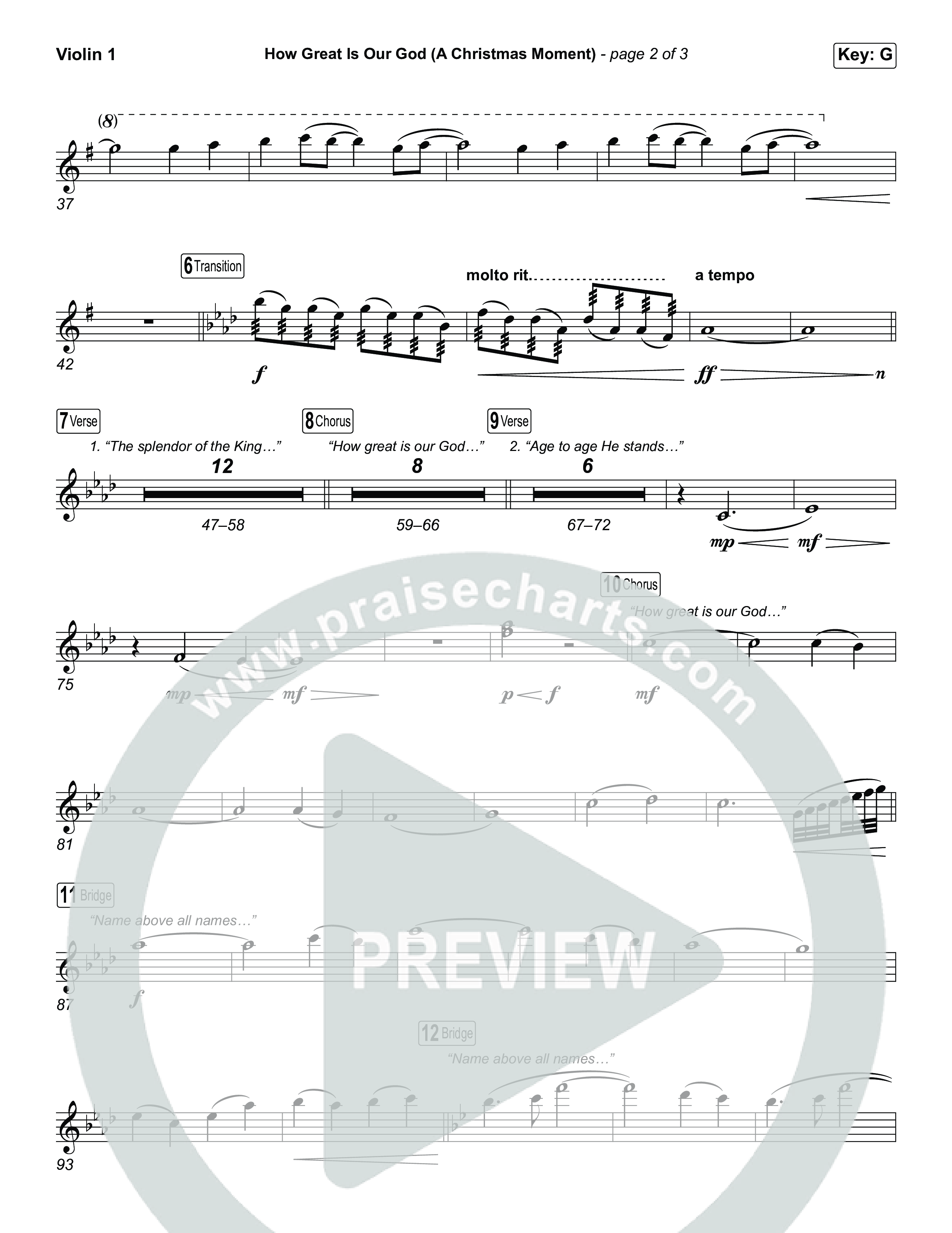 How Great Is Our God (A Christmas Moment) (Choral/SATB) String Pack (Travis Cottrell / Arr. Mason Brown)