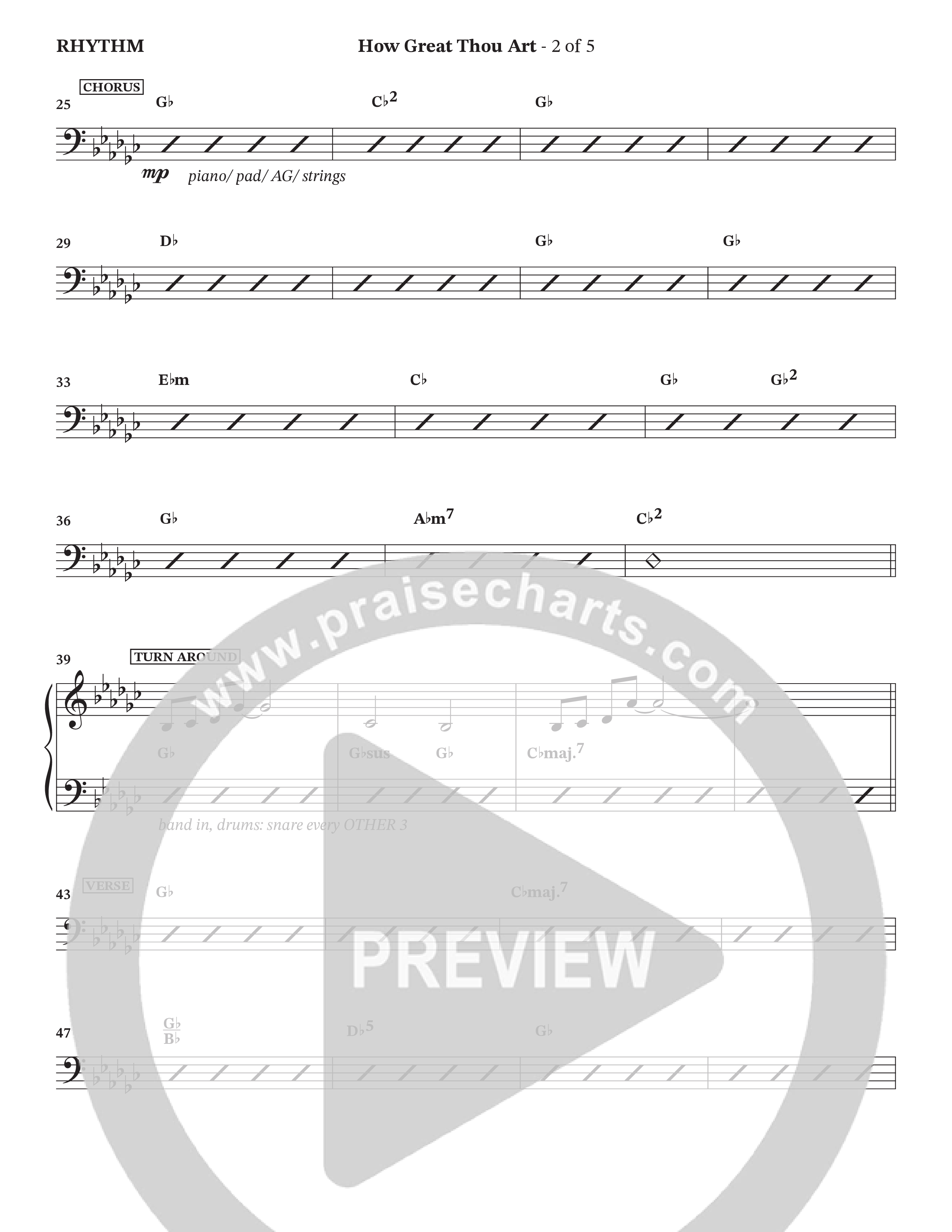 How Great Thou Art Rhythm Chart (Rock Springs Worship)
