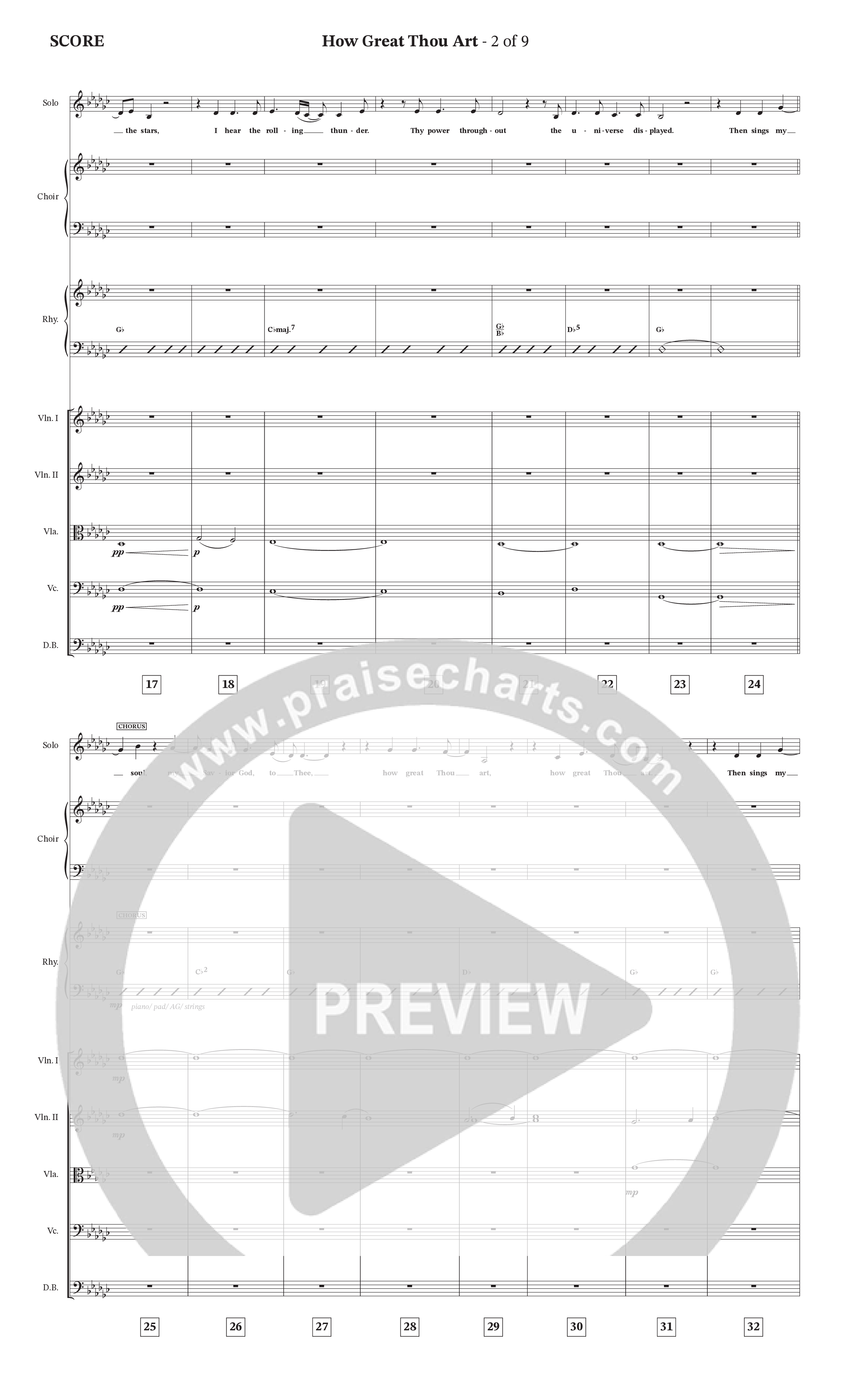 How Great Thou Art Conductor's Score (Rock Springs Worship)
