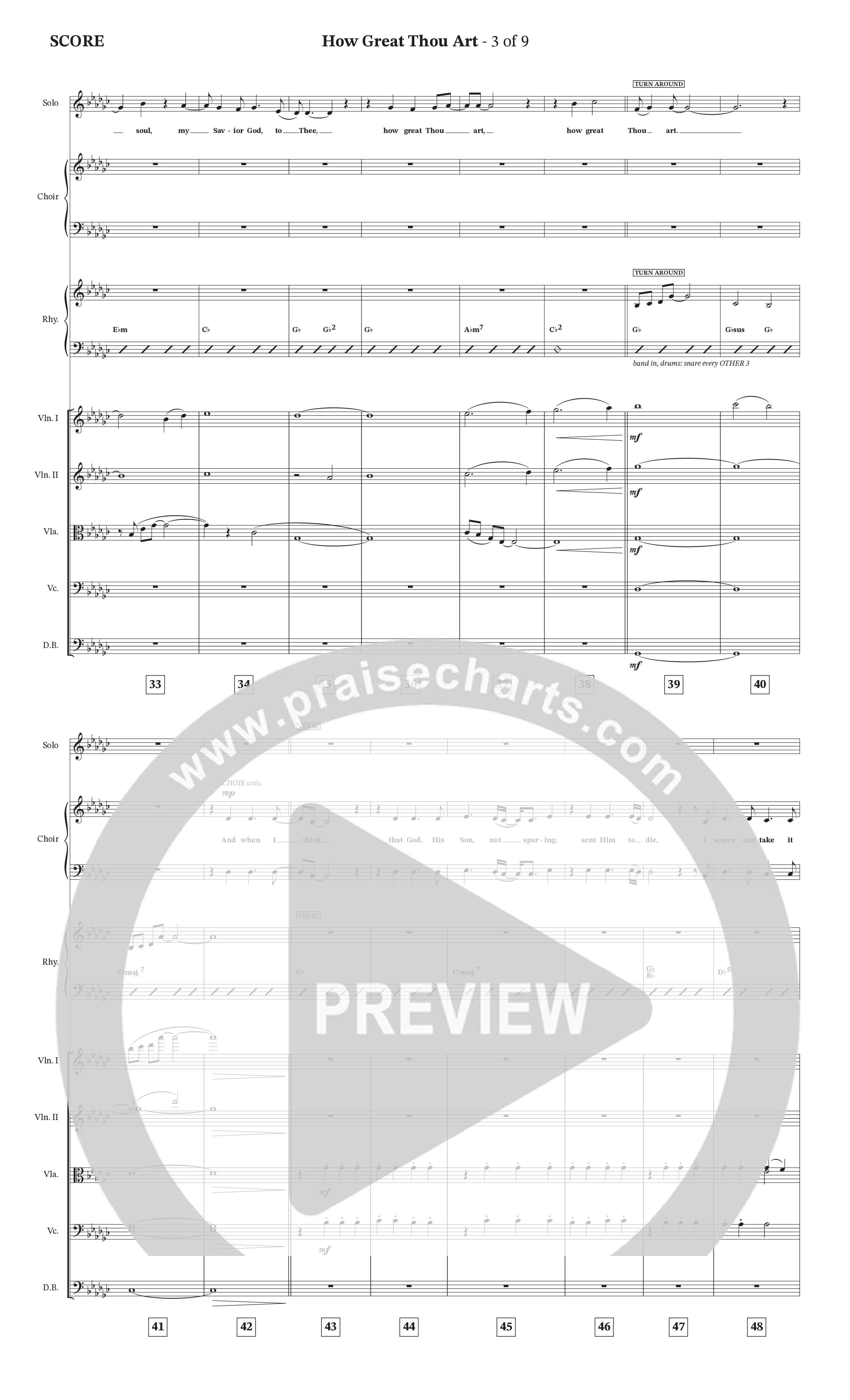 How Great Thou Art Conductor's Score (Rock Springs Worship)