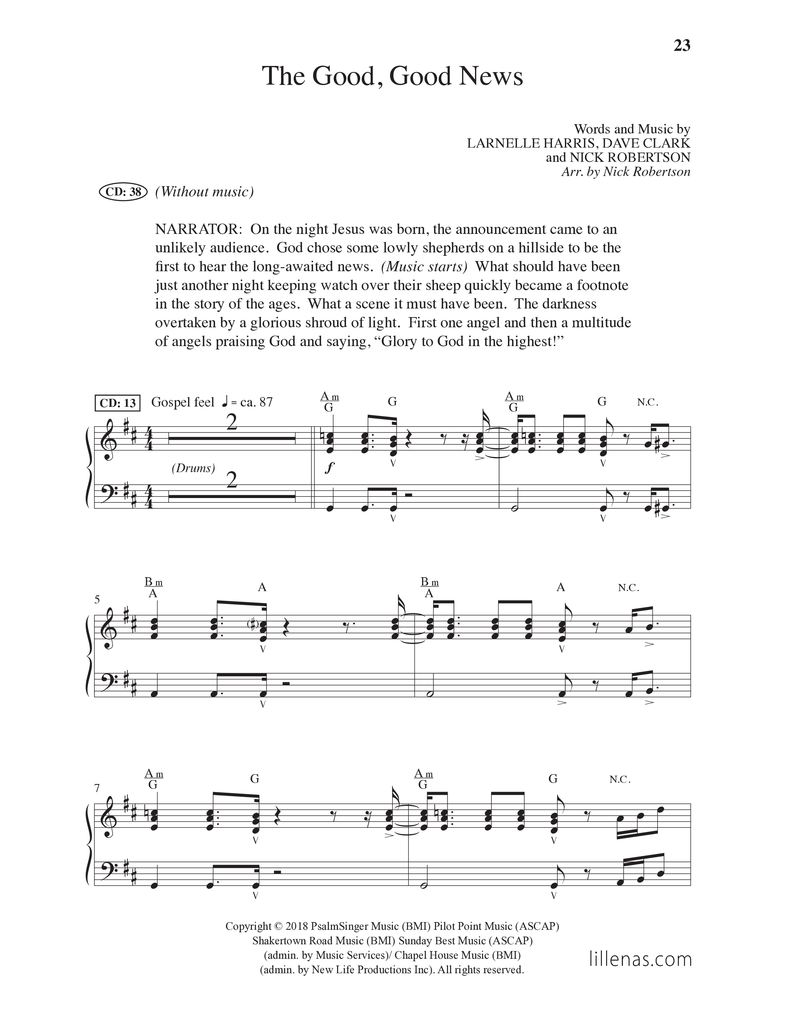 Christmas The Story That Never Grows Old (5 Song Choral Collection) Song 3 (Piano SATB) (Lillenas Choral / Arr. Mike Speck / Arr. Cliff Duren / Arr. Nick Robertson / Arr. Phil Nitz)