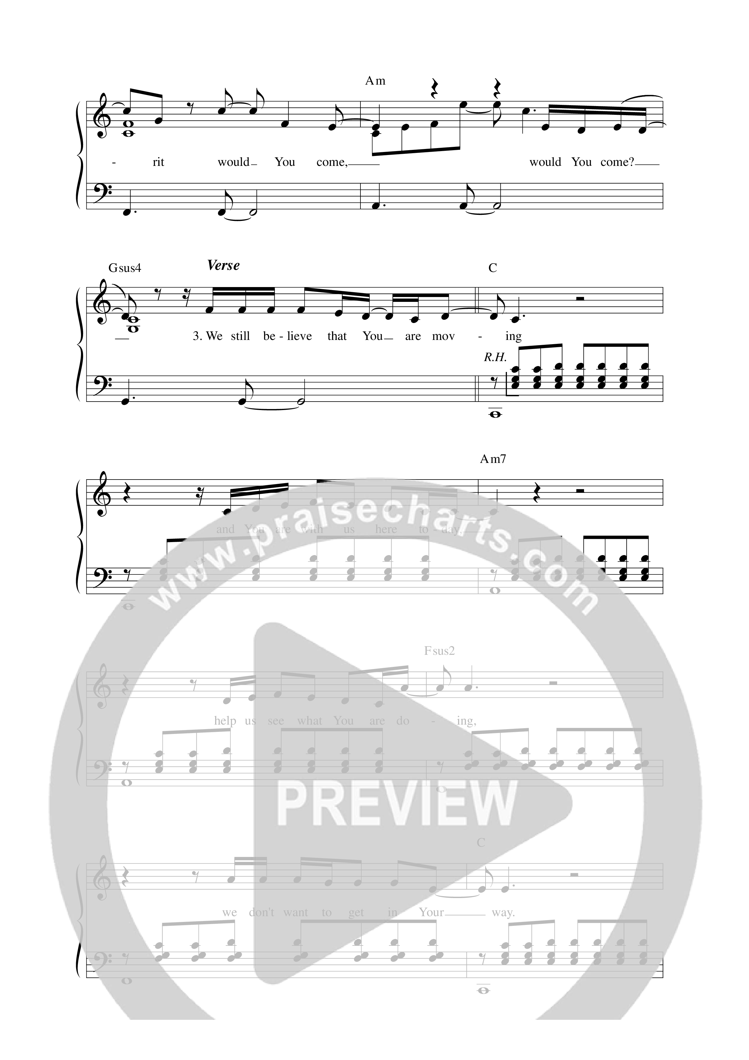 O God Would You Move Lead Sheet Melody (Alexander Pappas / Integrity Worship)
