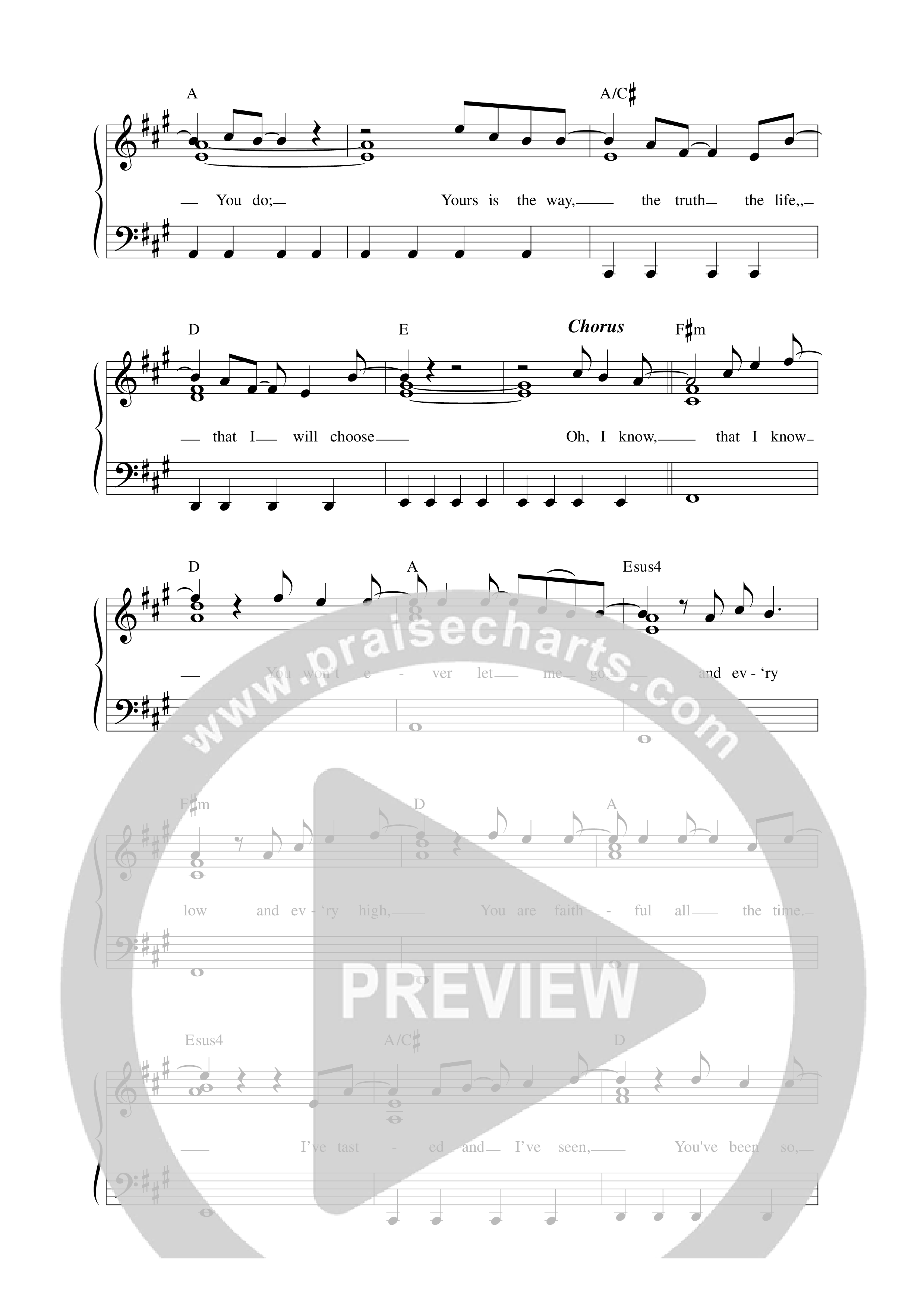 I Know That I Know Lead Sheet Melody (Alexander Pappas / Integrity Worship)