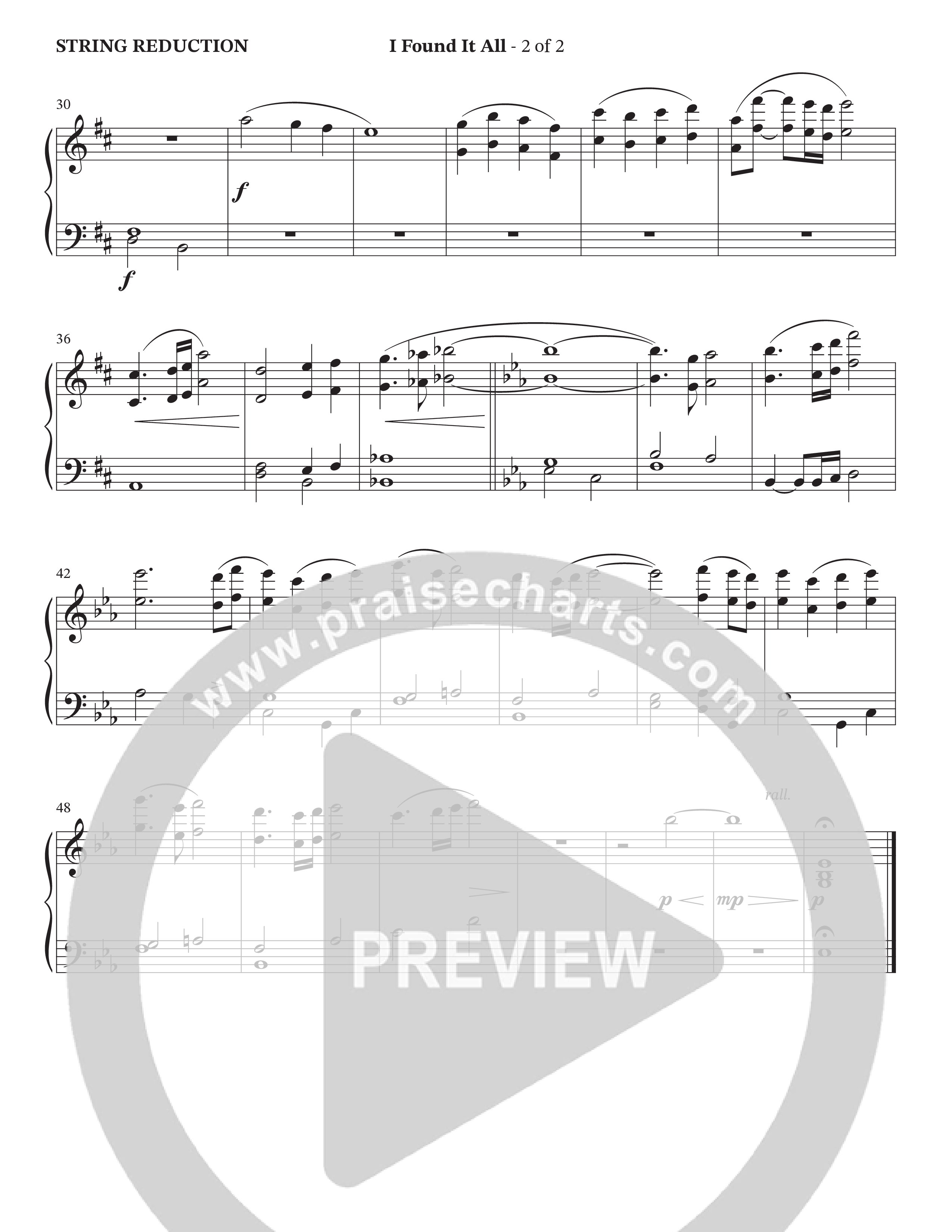 I Found It All (Choral Anthem SATB) String Reduction (Collingsworth Family)