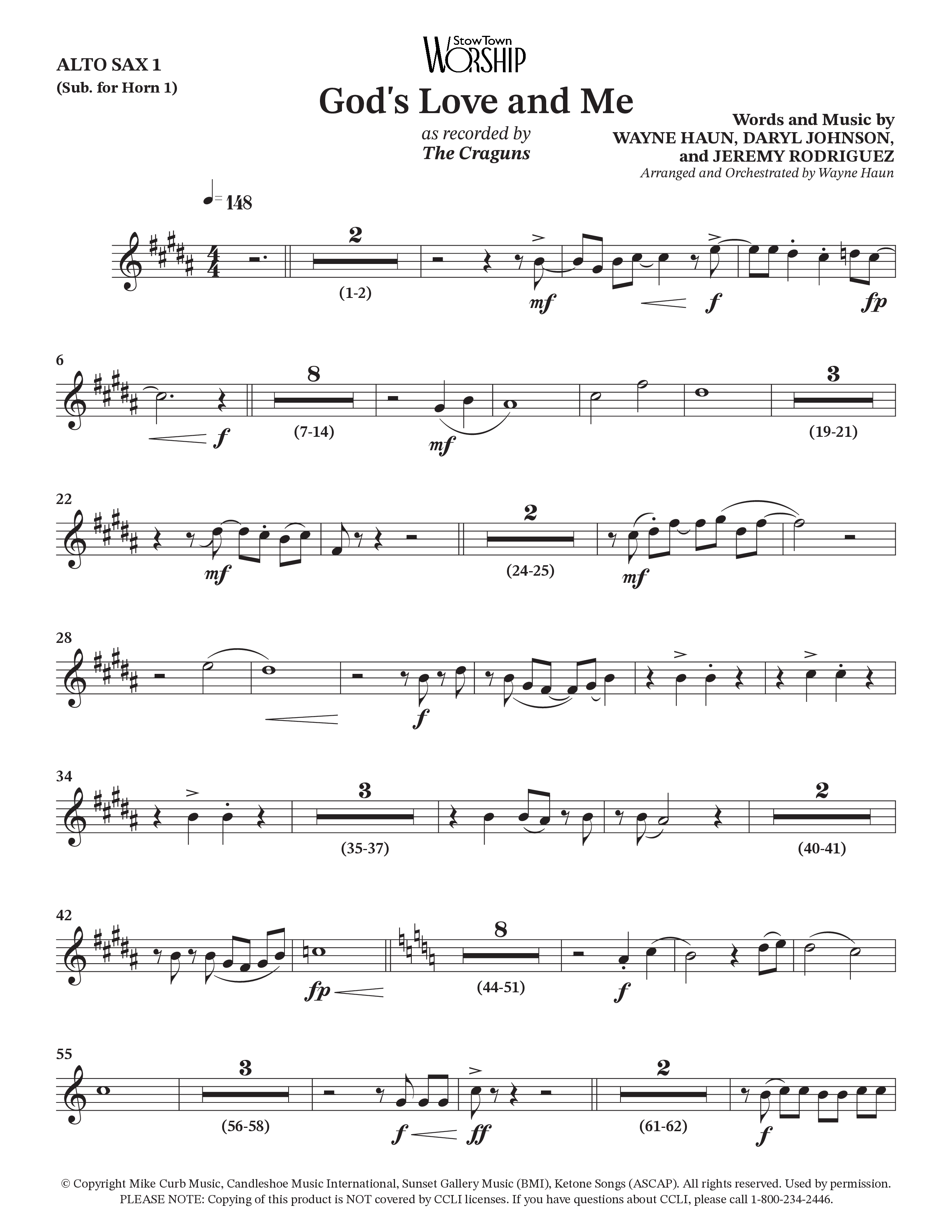 God's Love And Me (Choral Anthem SATB) Wind Pack (The Craguns)