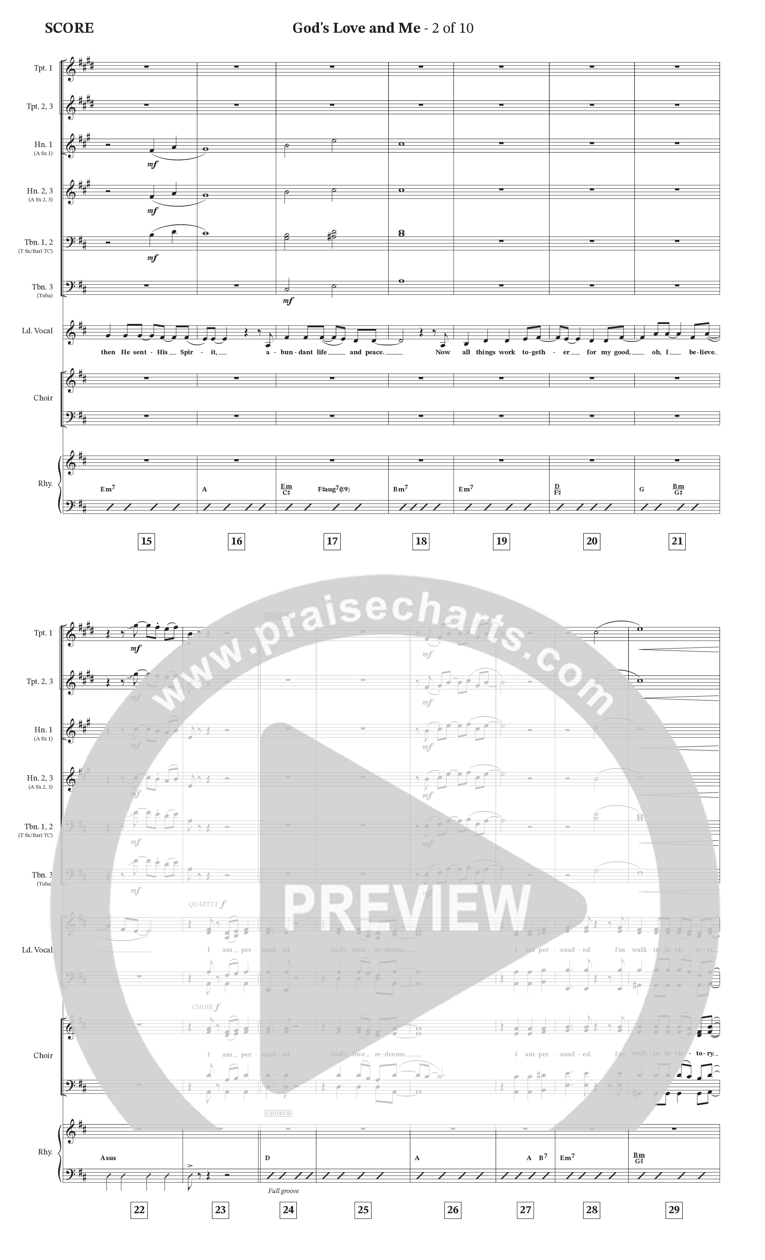 God's Love And Me (Choral Anthem SATB) Orchestration (The Craguns)