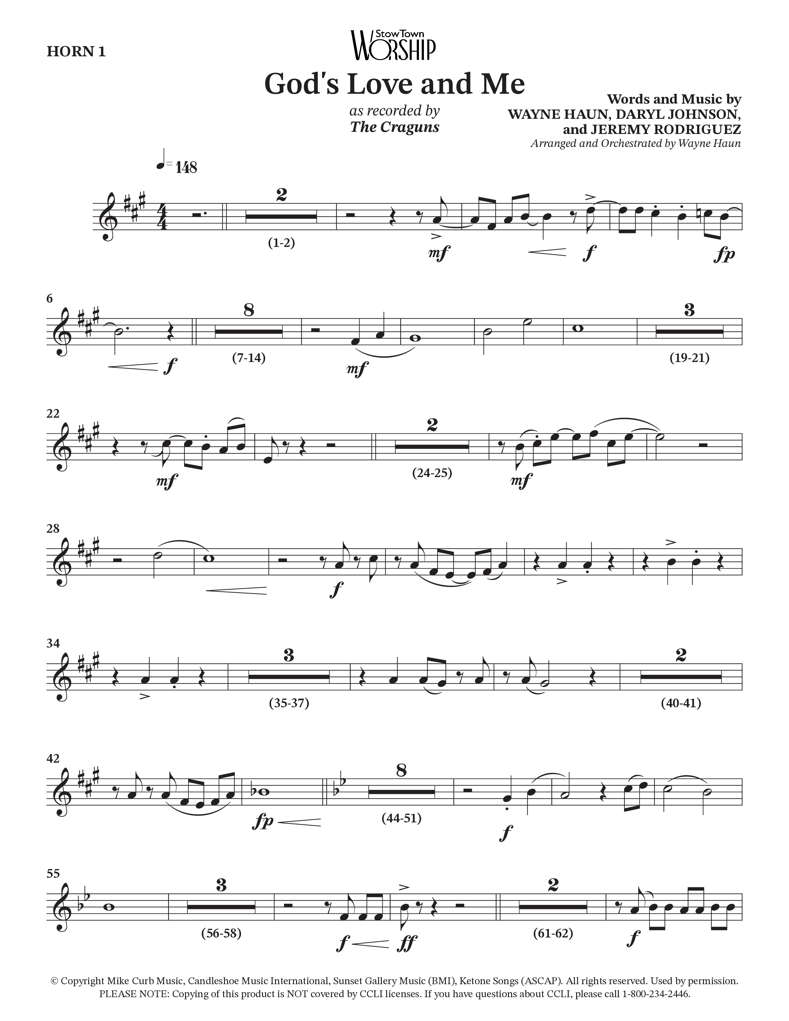 God's Love And Me (Choral Anthem SATB) Brass Pack (The Craguns)