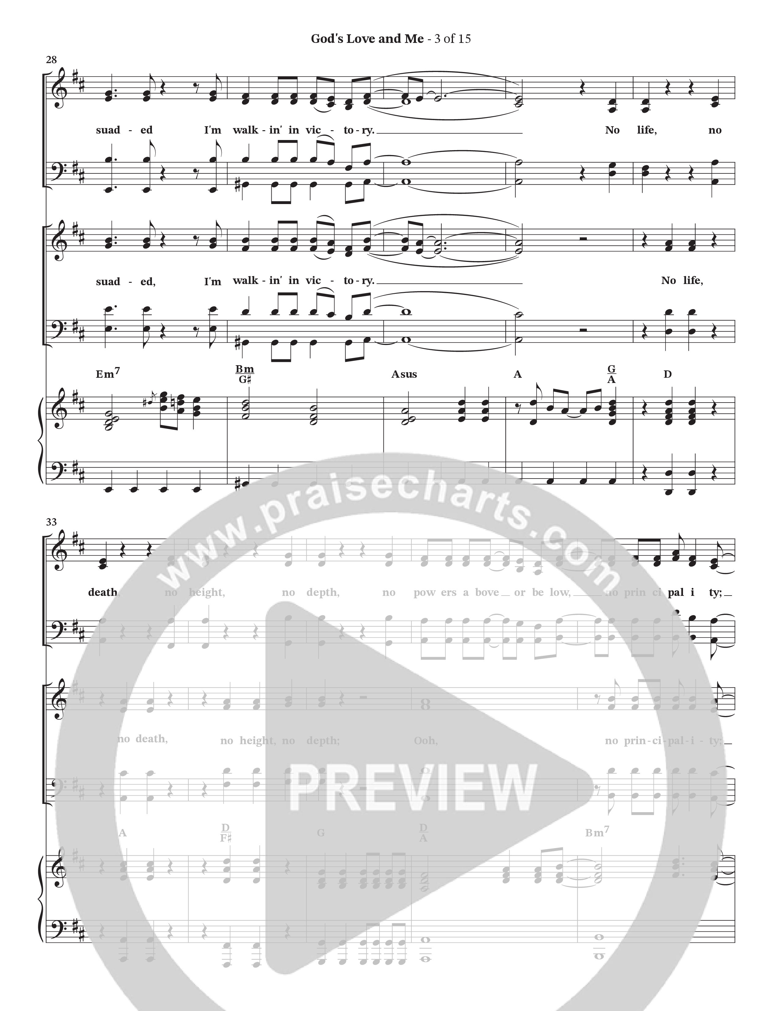 God's Love And Me (Choral Anthem SATB) Piano/Vocal Pack (The Craguns)