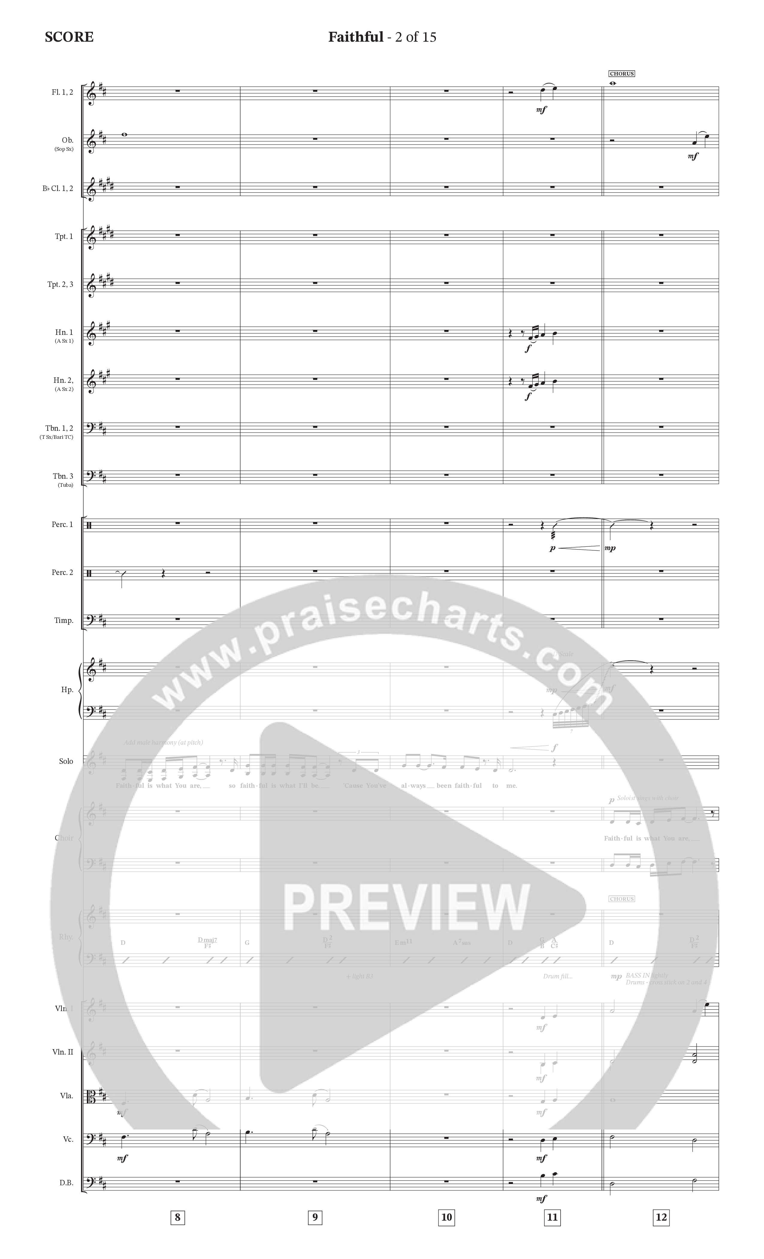 Faithful (Choral Anthem SATB) Orchestration (The Craguns)