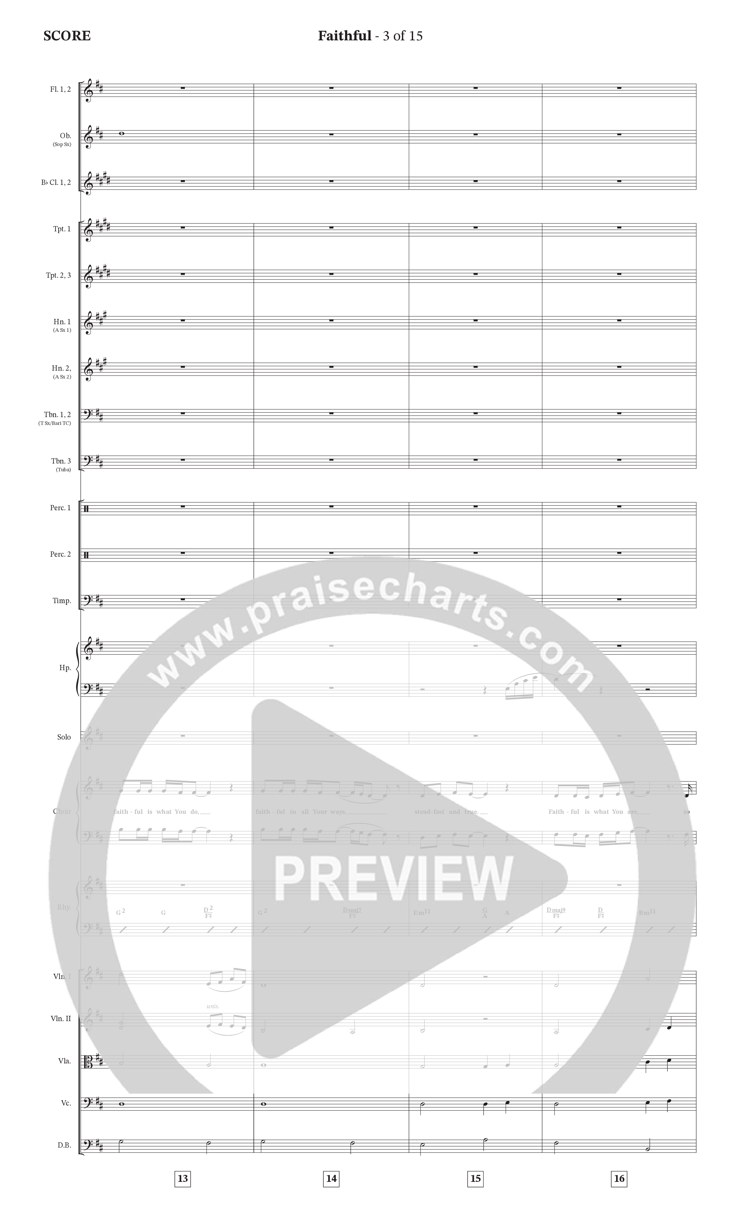 Faithful (Choral Anthem SATB) Orchestration (The Craguns)