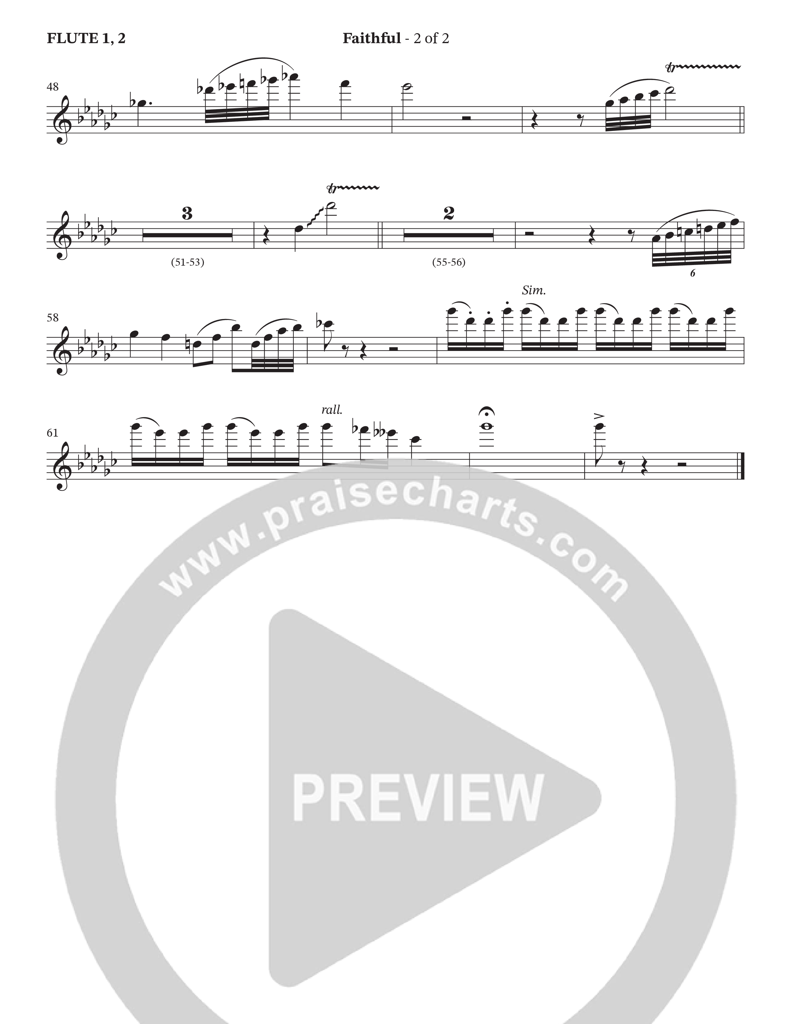 Faithful (Choral Anthem SATB) Flute 1/2 (The Craguns)