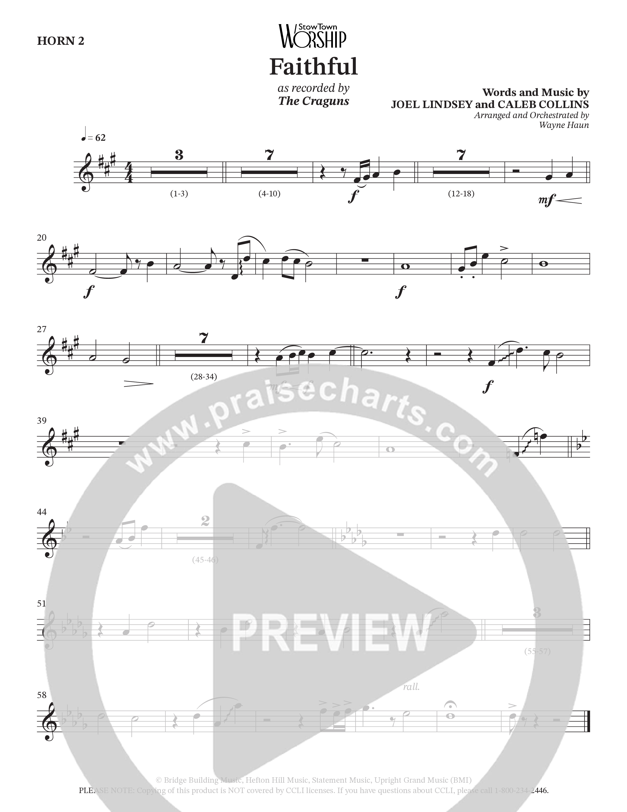 Faithful (Choral Anthem SATB) Brass Pack (The Craguns)